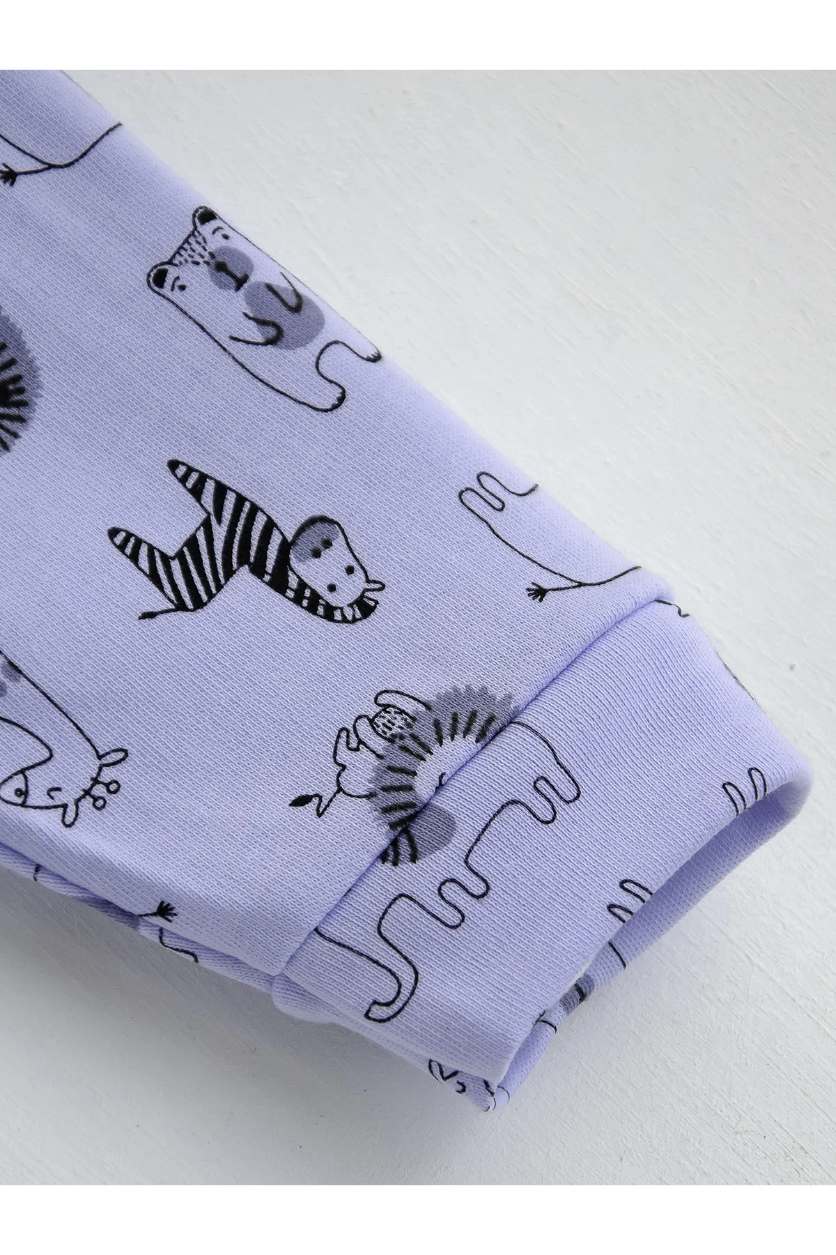 Pamuk Baskılı Önden Çıtlı Bebek Pijama Takımları