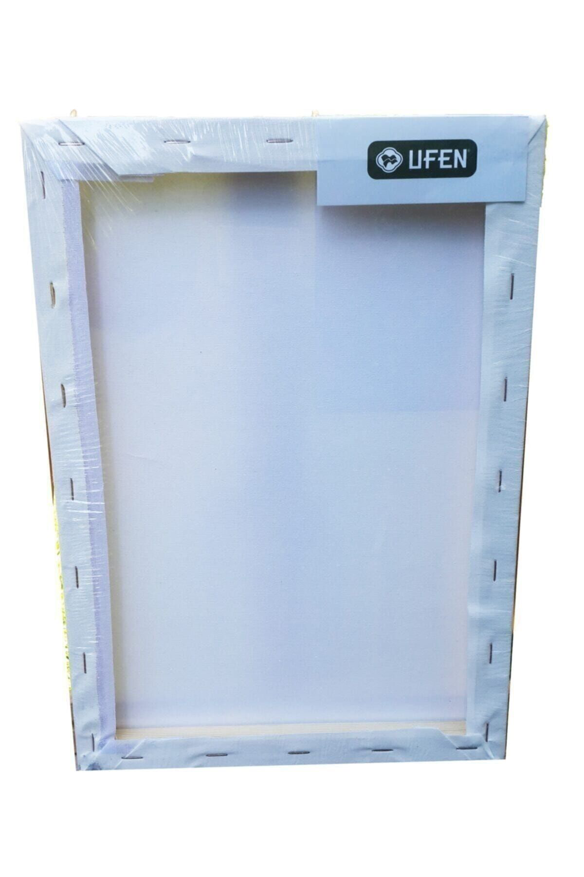 Ufen Pamuk Öğrenci İşi Yandan Zımbalı Beyaz Canvas Tuval 35X50 Cm