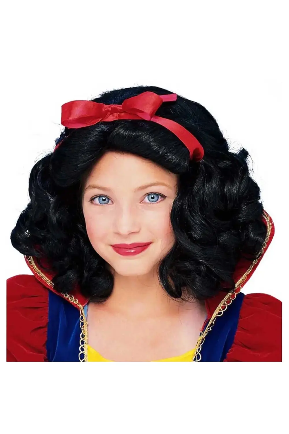 Pamuk Prenses Peruğu Kırmızı Fiyonklu