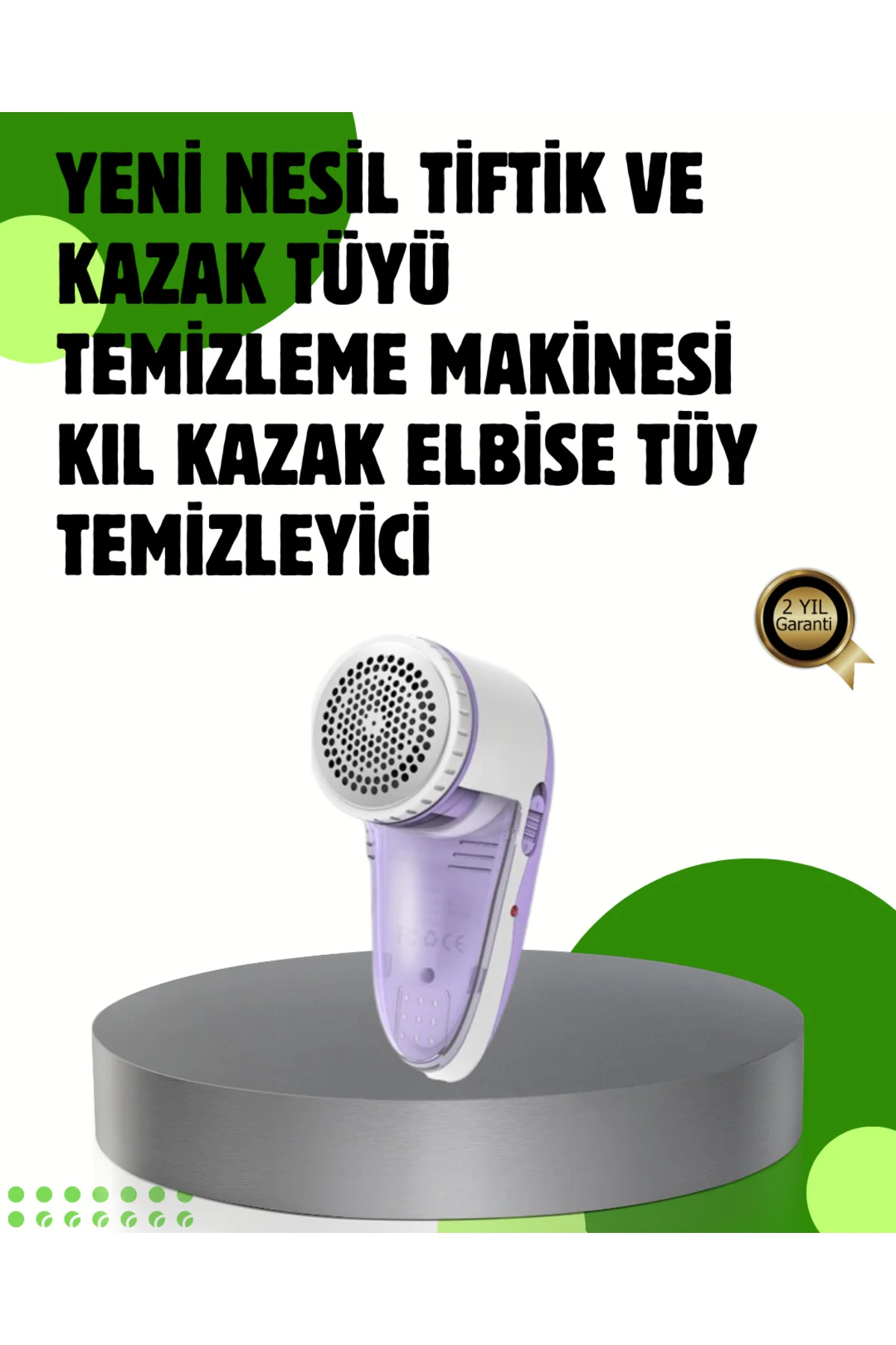 Pamuk Tiftik Tüy Temizleme Makinesi 5W – 3 Bıçaklı Sistem