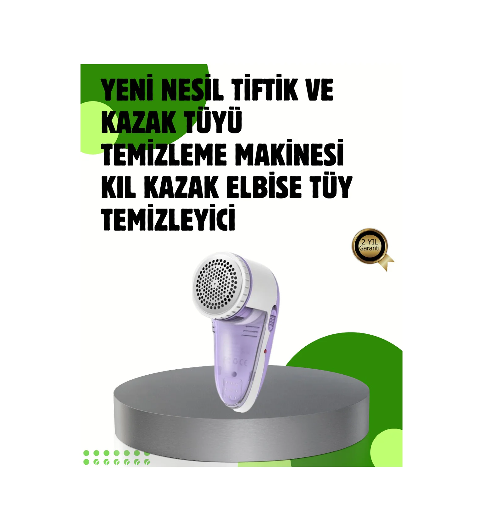 Pamuk Tiftik Tüy Temizleme Makinesi 5w 3 Bıçaklı Sistem - Lisinya Diğer