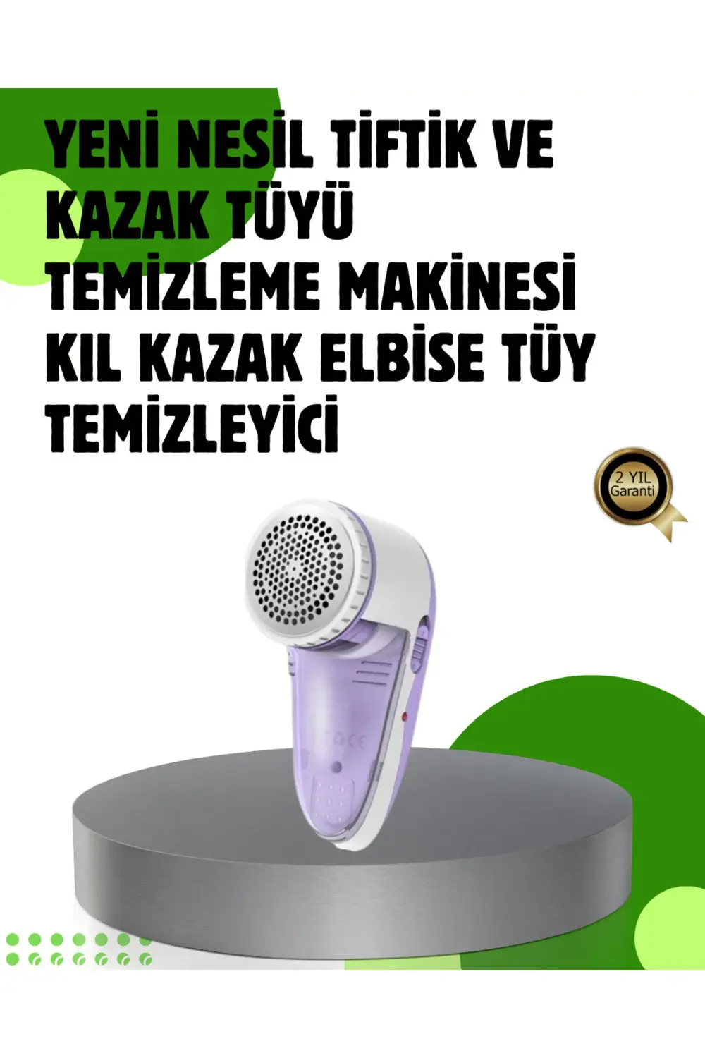 Pamuk Tiftik Tüy Temizleme Makinesi 5W – 3 Bıçaklı Sistem