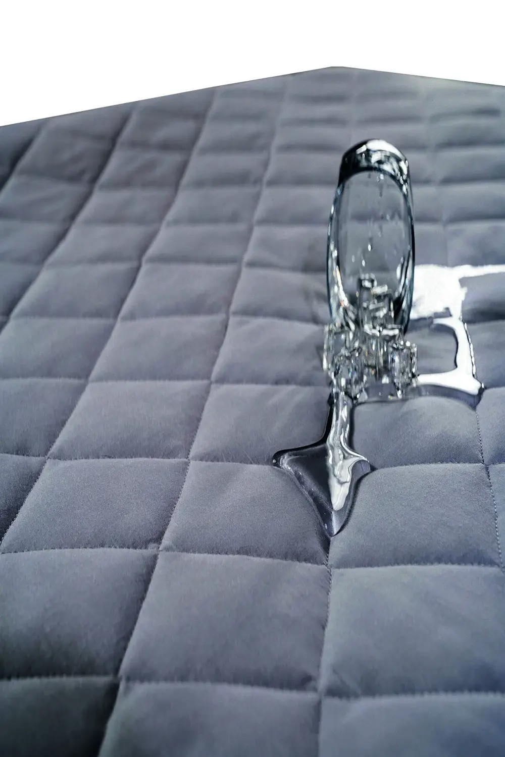 Pamukkale Alez Set Gri Kapitone Sıvı Geçirmez Yatak Koruyucu-2 Ad