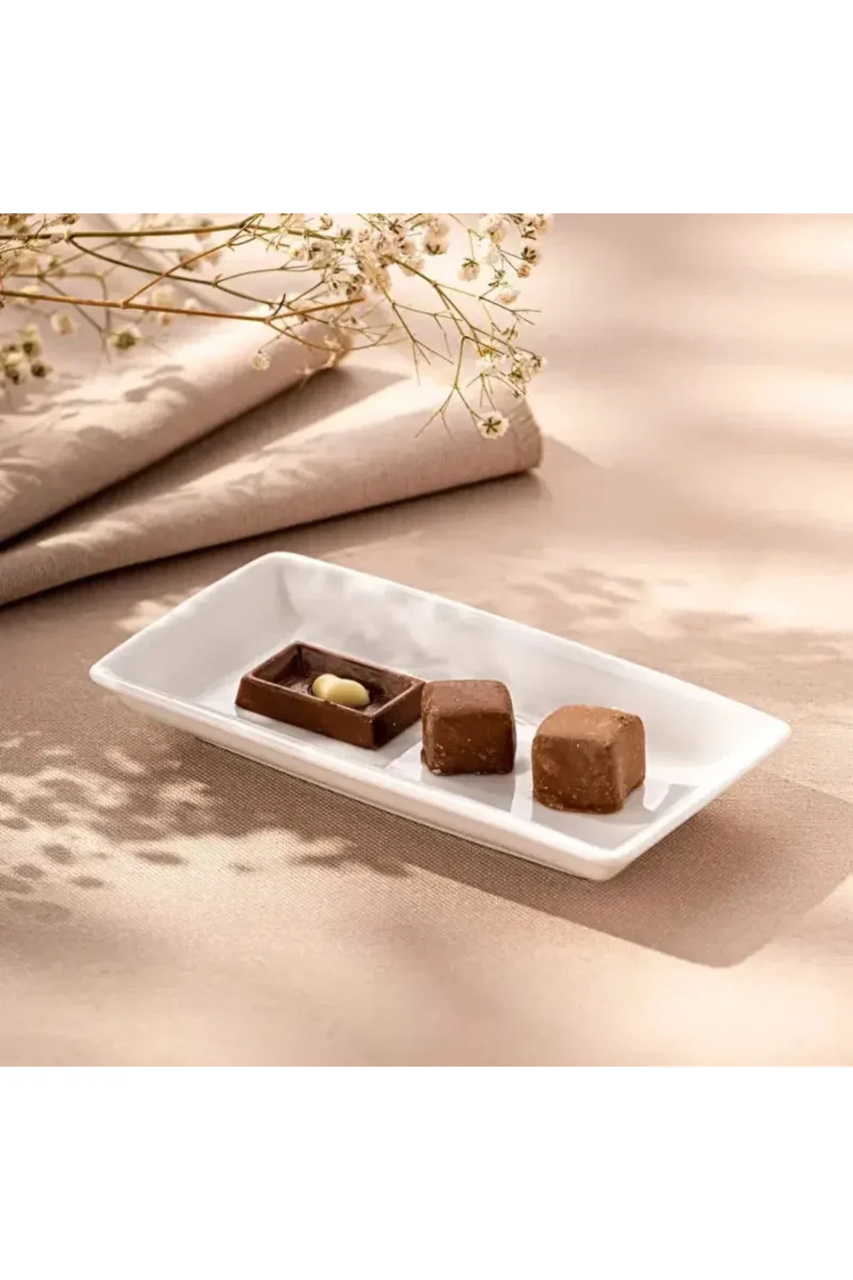 Pamukkale Dikdörtgen Kayık Tabak 14 cm