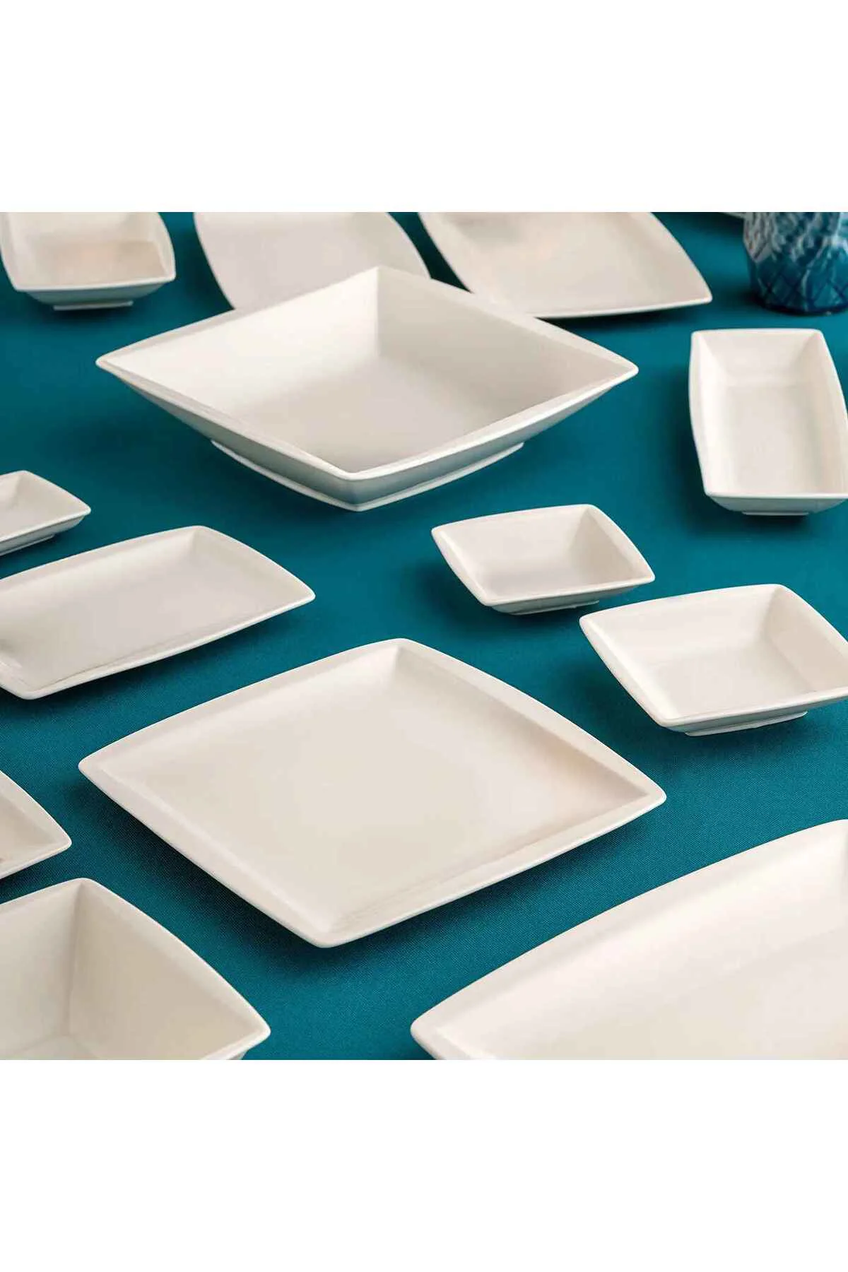 Pamukkale Kare Çukur Tabak 25 cm