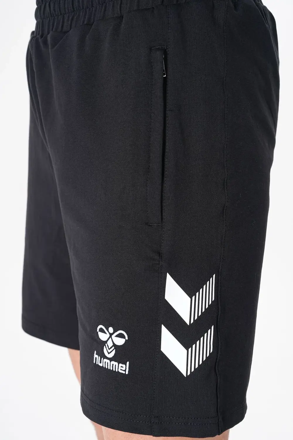 Pamuklu Cepli Günlük Ve Ders Şortu Siyah