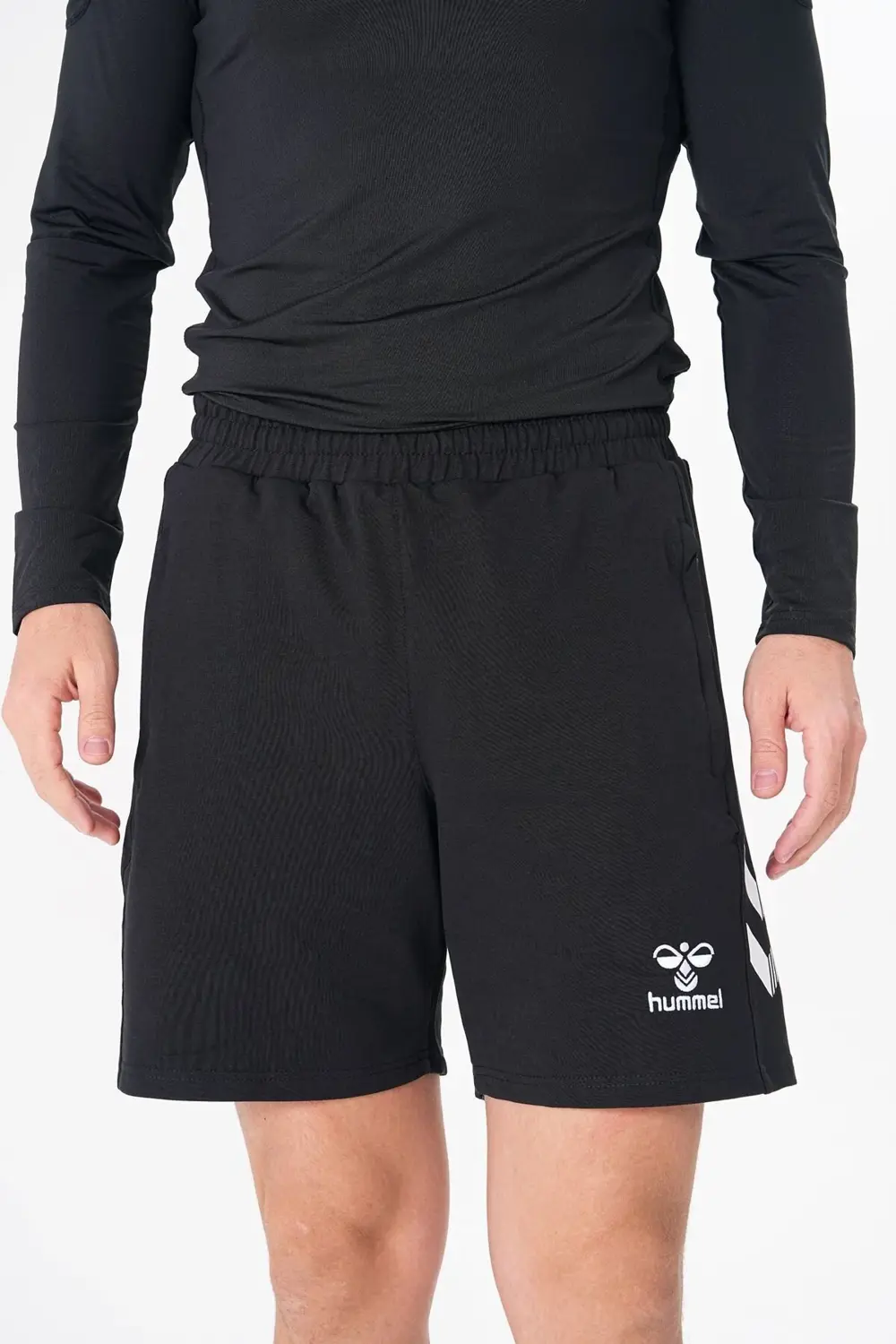 Pamuklu Cepli Günlük Ve Ders Şortu Siyah