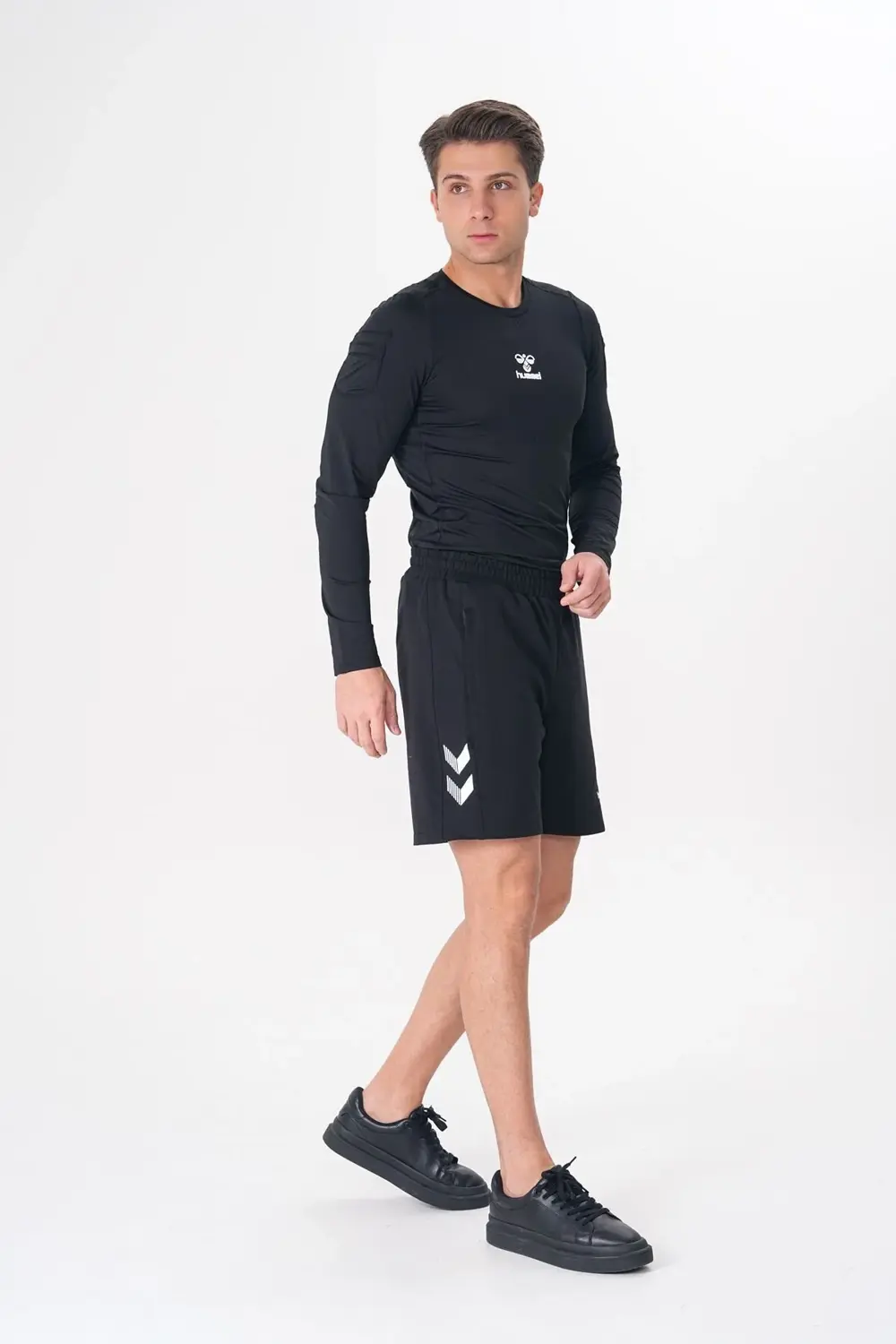 Pamuklu Cepli Günlük Ve Ders Şortu Siyah