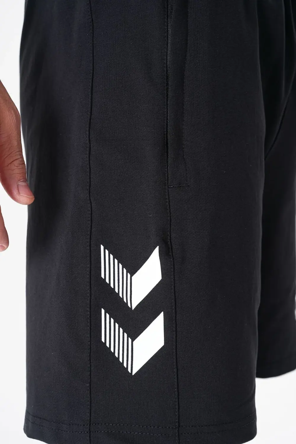 Pamuklu Cepli Günlük Ve Ders Şortu Siyah