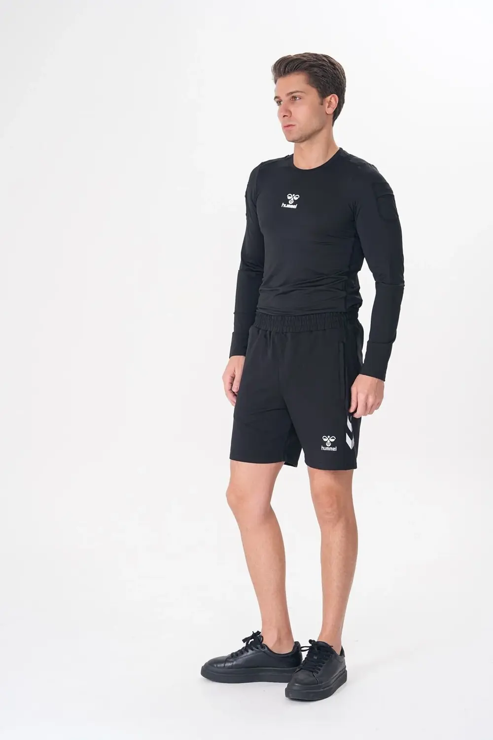 Pamuklu Cepli Günlük Ve Ders Şortu Siyah