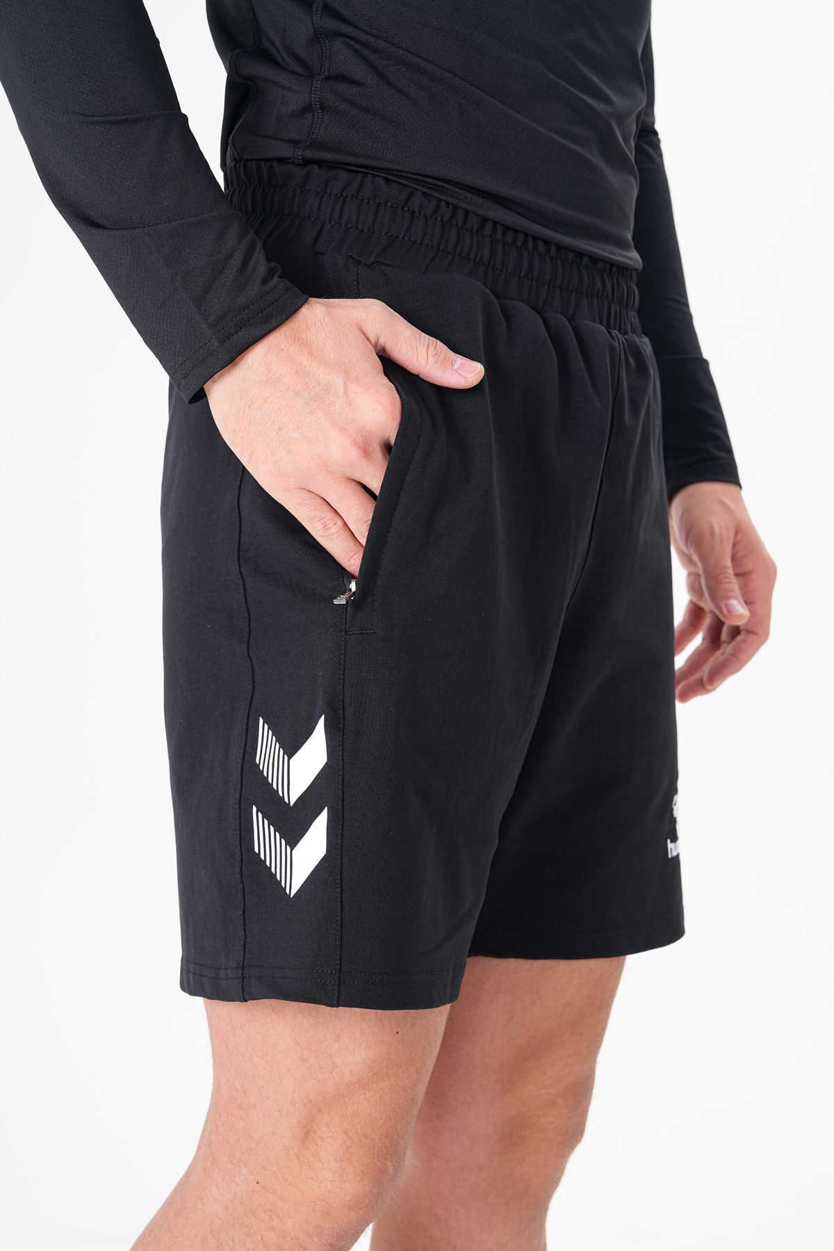 Hummel Pamuklu Cepli Günlük Ve Ders Şortu Siyah