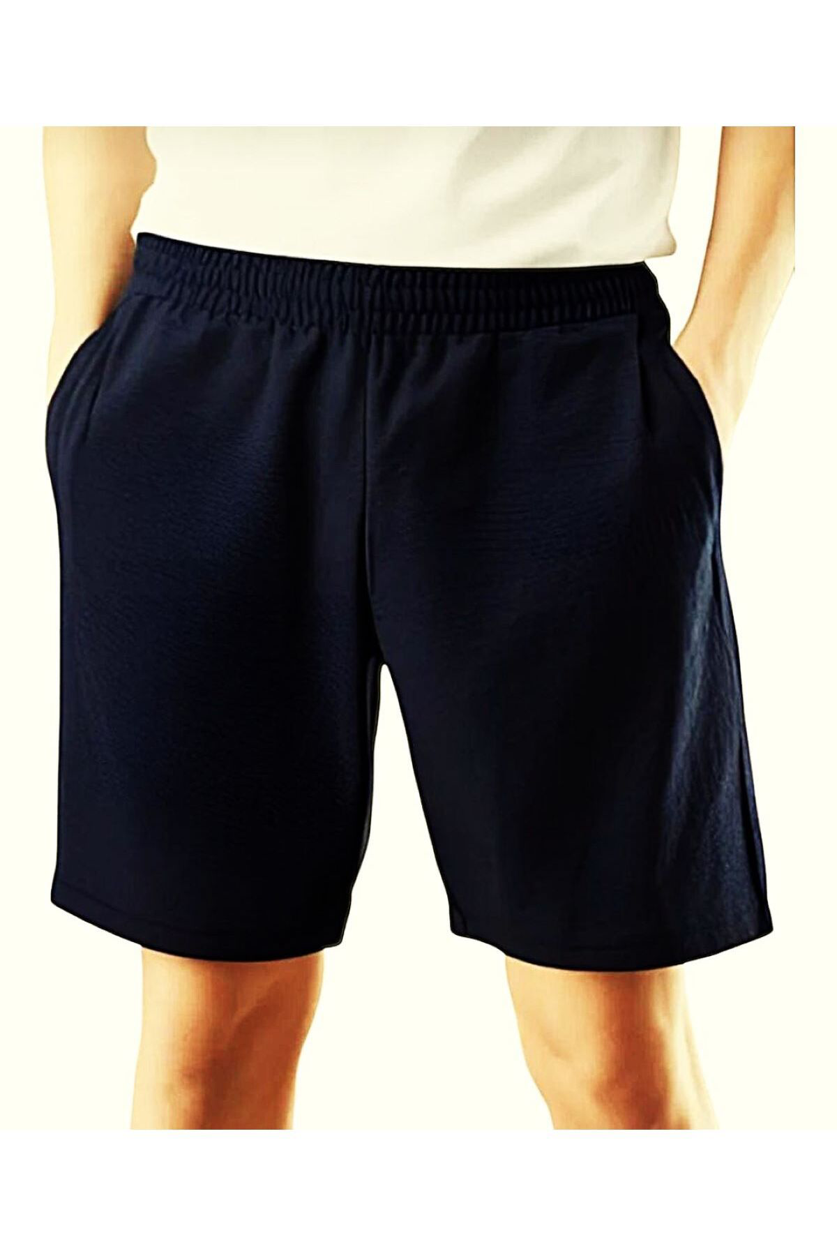 Erse Pamuklu Cepli Penye Erkek Şort
