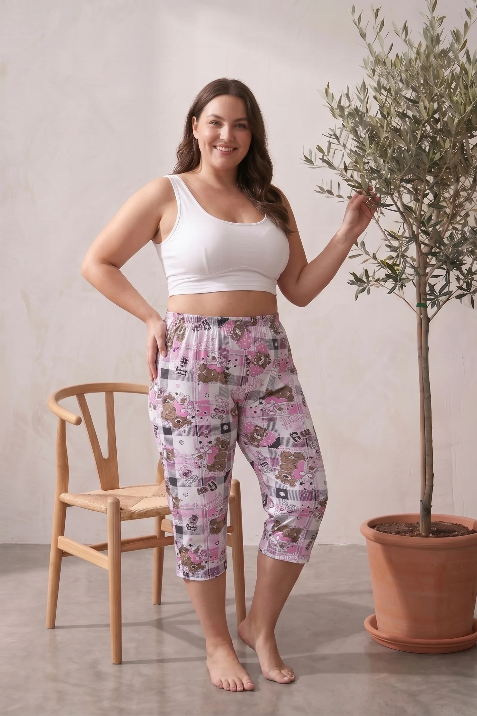 Pamuklu Desenli Büyük Beden Bermuda Kapri, Pembe - Beyaz, 3XL Pamuklu Desenli Büyük Beden Bermuda Kapri, Pembe - Beyaz, 3XL Fiyatı, Yorumları ve Özellikleri