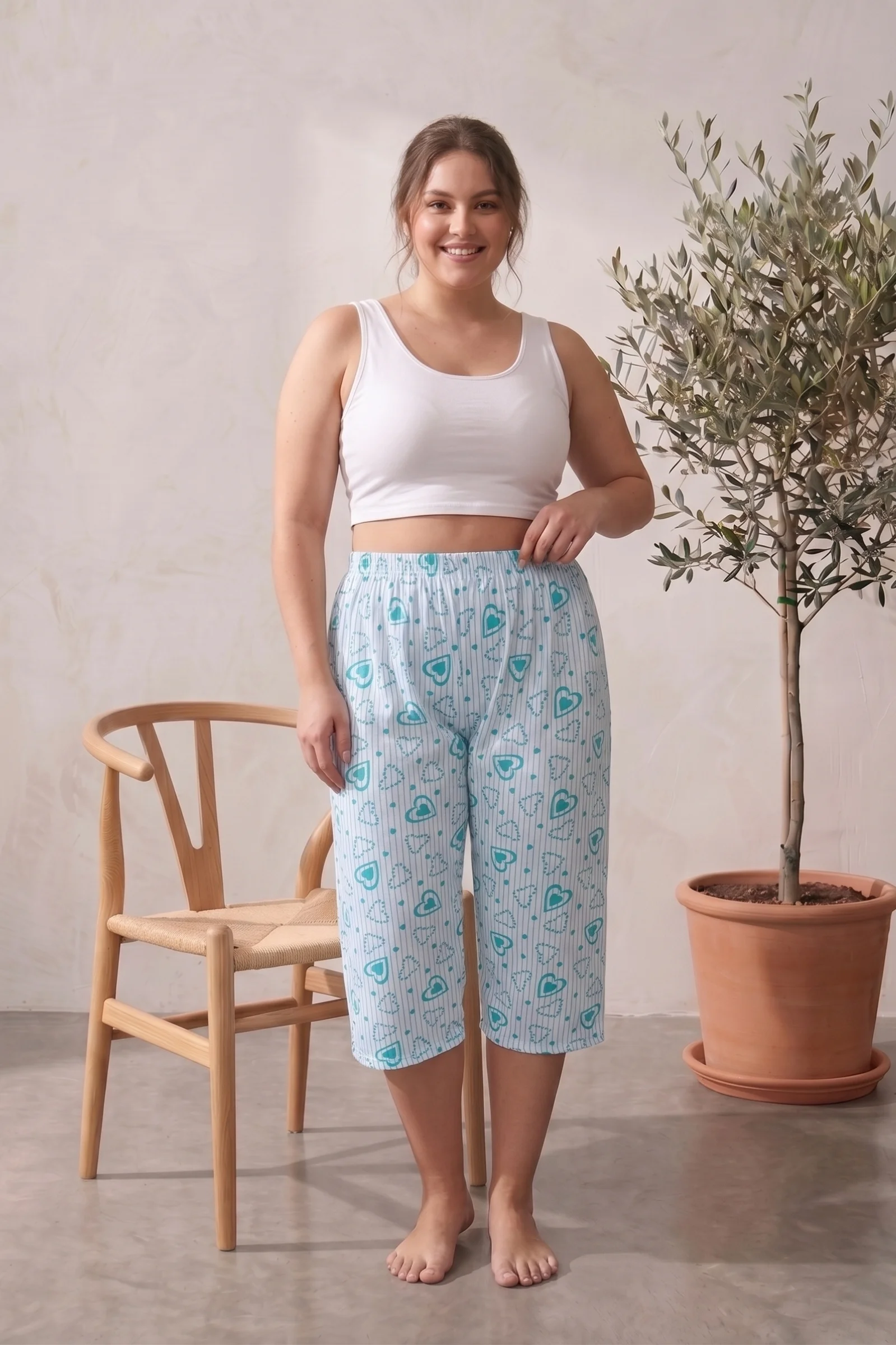 Pamuklu Desenli Büyük Beden Bermuda Kapri, Yeşil, 3XL Pamuklu Desenli Büyük Beden Bermuda Kapri, Yeşil, 3XL Fiyatı, Yorumları ve Özellikleri