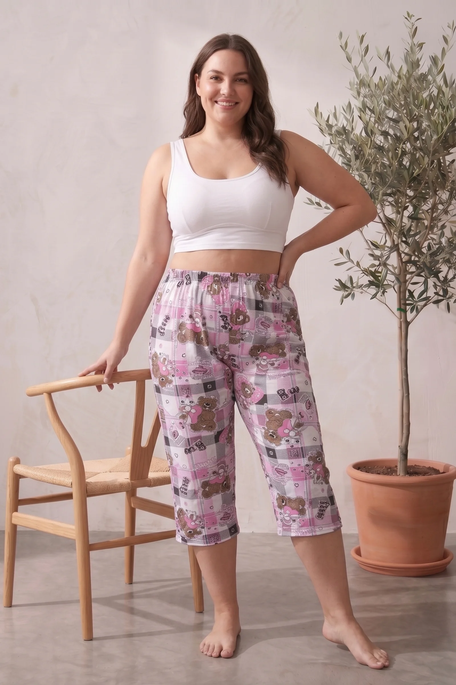 Pamuklu Desenli Büyük Beden Bermuda Kapri, Pembe - Beyaz, 3XL Pamuklu Desenli Büyük Beden Bermuda Kapri, Pembe - Beyaz, 3XL Fiyatı, Yorumları ve Özellikleri