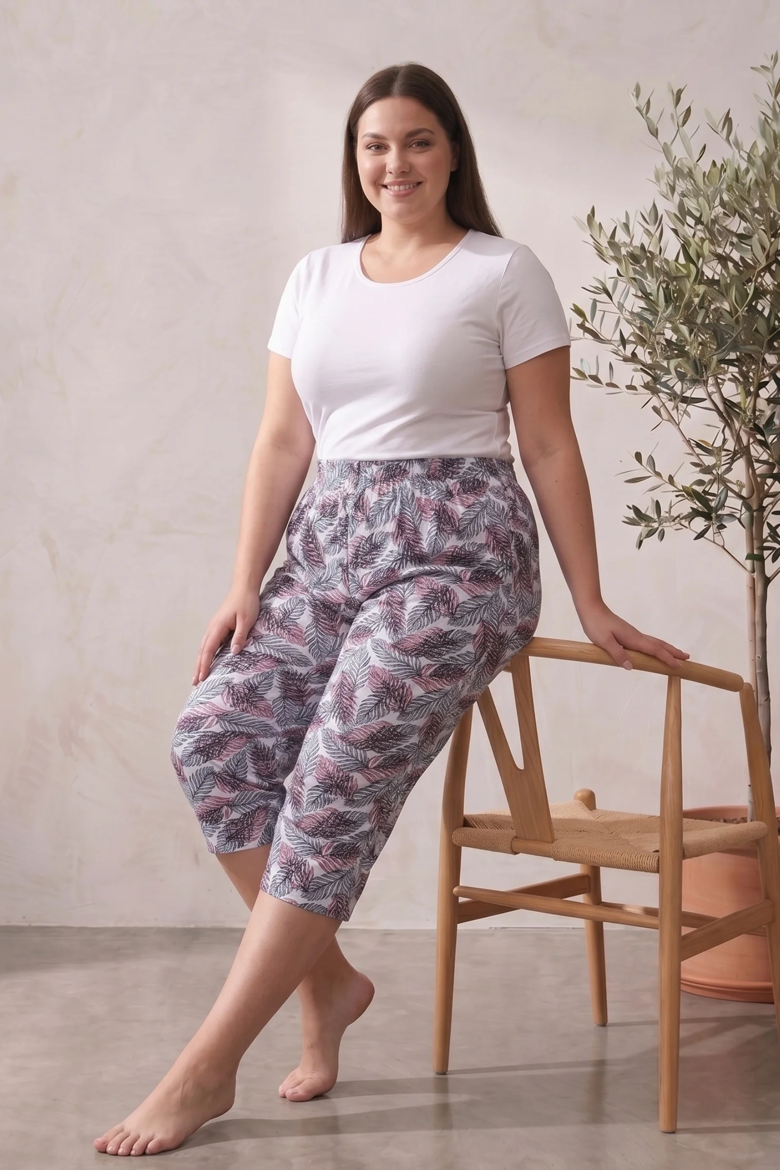 Pamuklu Desenli Büyük Beden Bermuda Kapri, Lacivert, 4XL Fiyatı, Yorumları ve Özellikleri