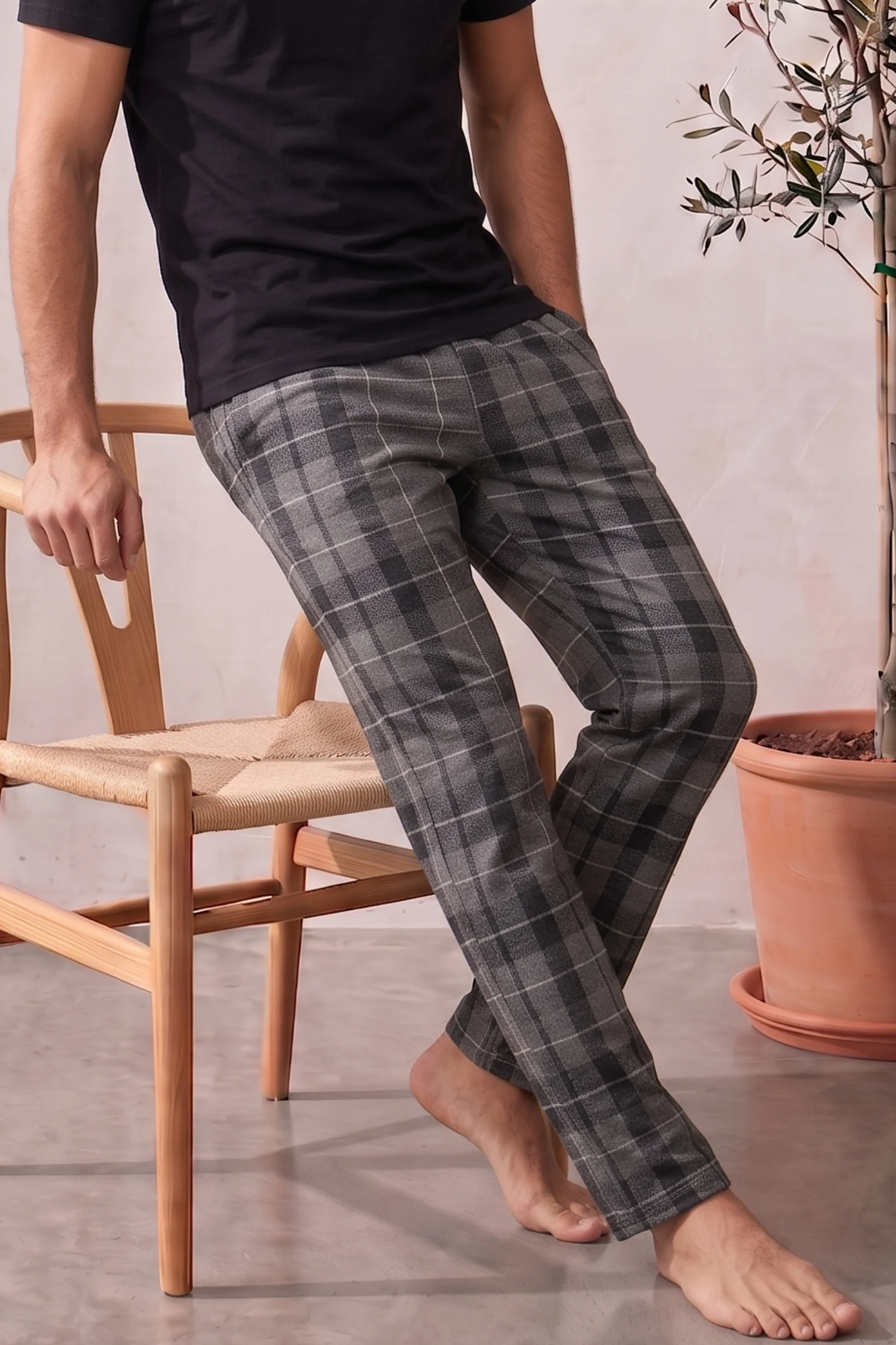 Pamuklu Ekose Kareli Yazlık Erkek Pijama Altı Pantolon, FÜME, M Pamuklu Ekose Kareli Yazlık Erkek Pijama Altı Pantolon, FÜME, M Fiyatı, Yorumları ve Özellikleri