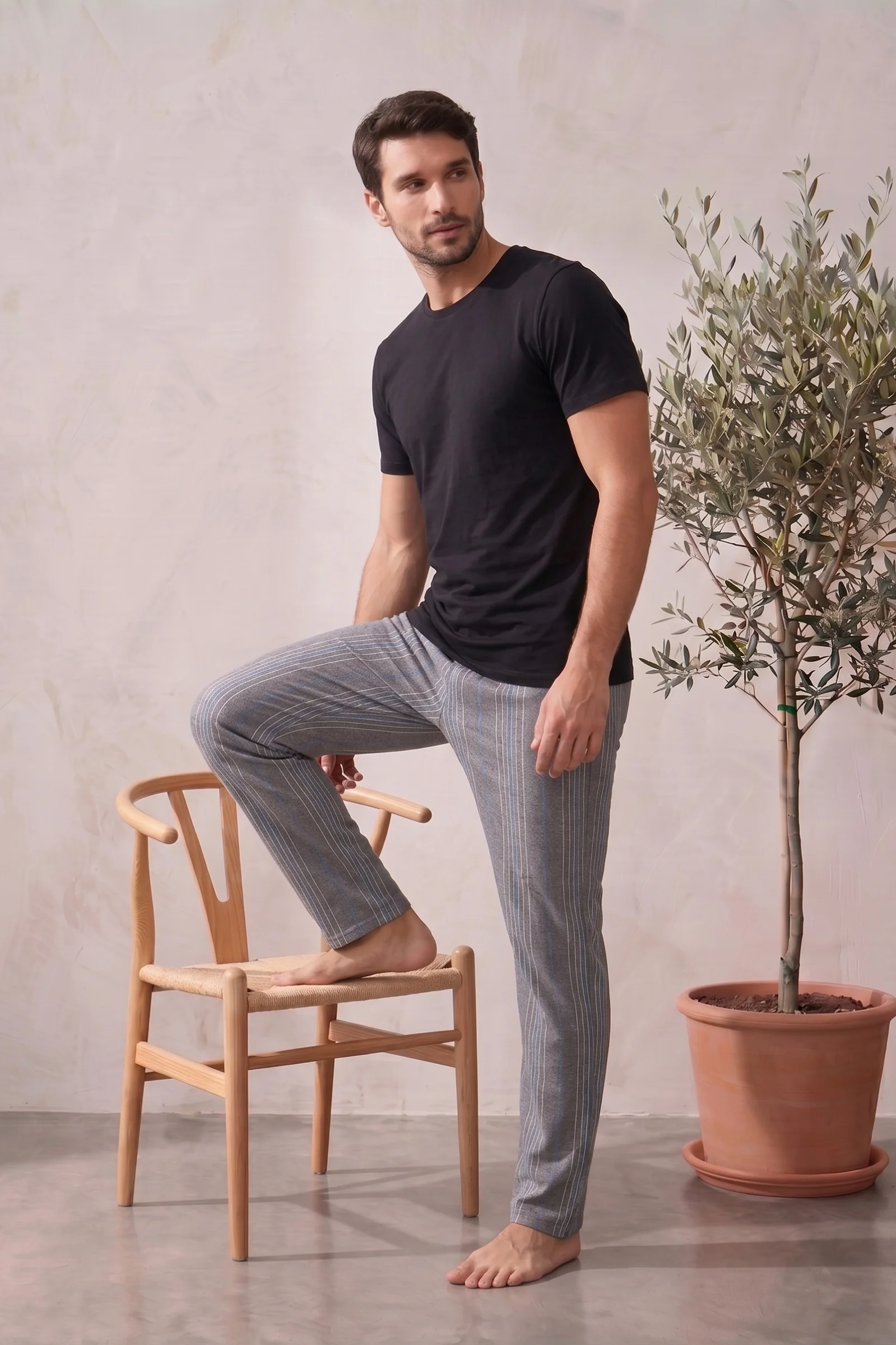 Pamuklu Ekose Kareli Yazlık Erkek Pijama Altı Pantolon, Mavi - Gri, L Pamuklu Ekose Kareli Yazlık Erkek Pijama Altı Pantolon, Mavi - Gri, L Fiyatı, Yorumları ve Özellikleri