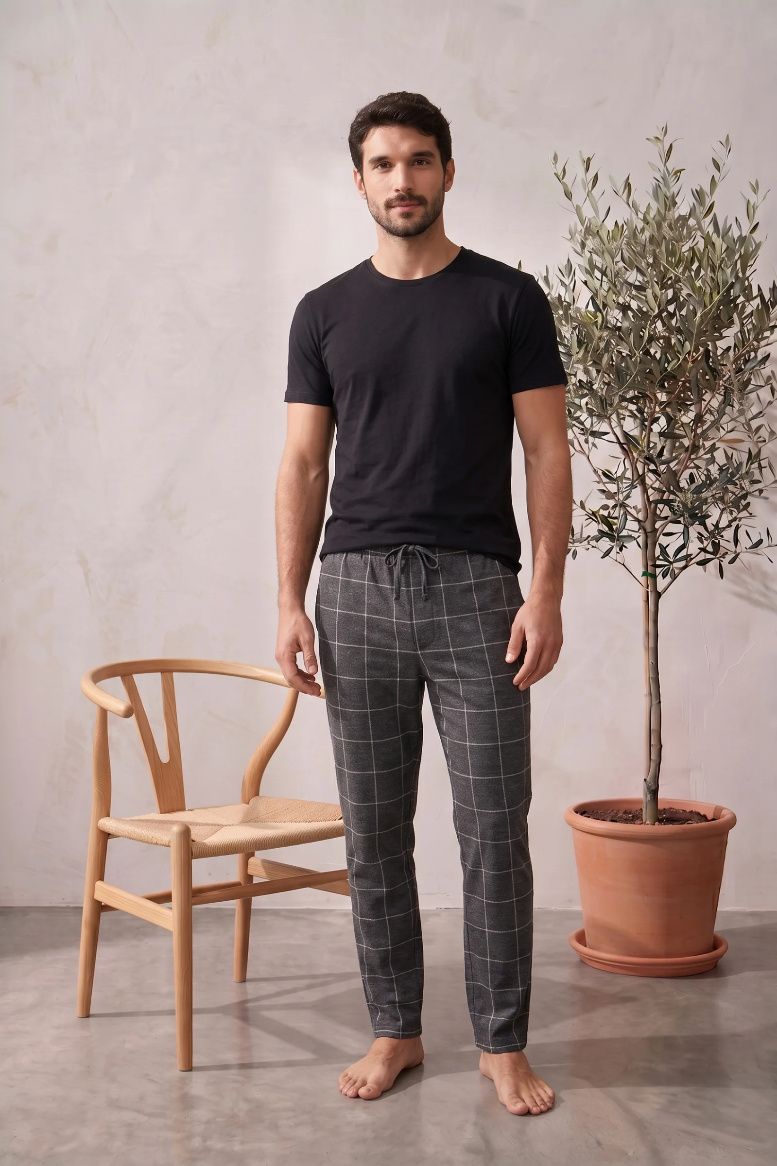 Pamuklu Ekose Kareli Yazlık Erkek Pijama Altı Pantolon, Siyah, 2XL Pamuklu Ekose Kareli Yazlık Erkek Pijama Altı Pantolon, Siyah, 2XL Fiyatı, Yorumları ve Özellikleri