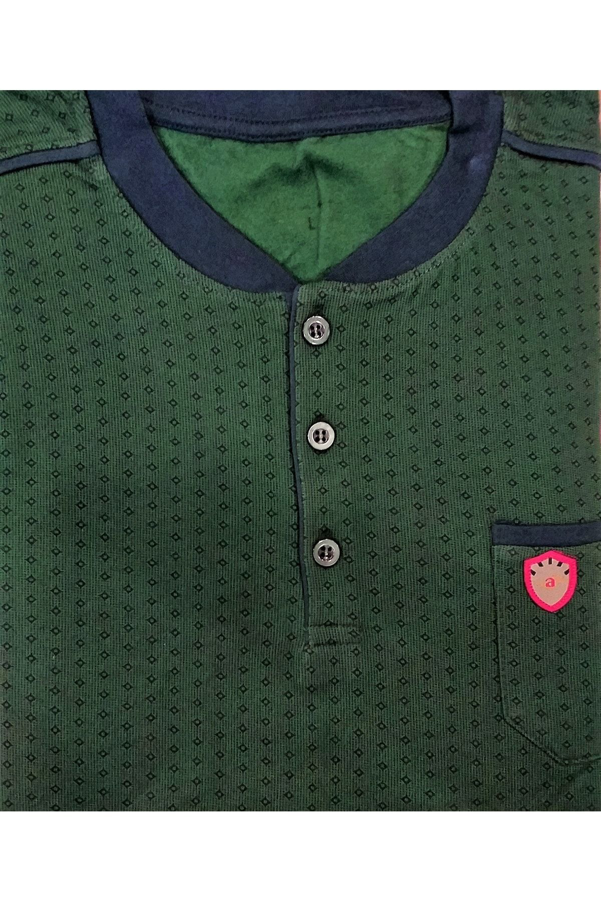 Guava+ Pamuklu Erkek Pijama Takımı Yeşil