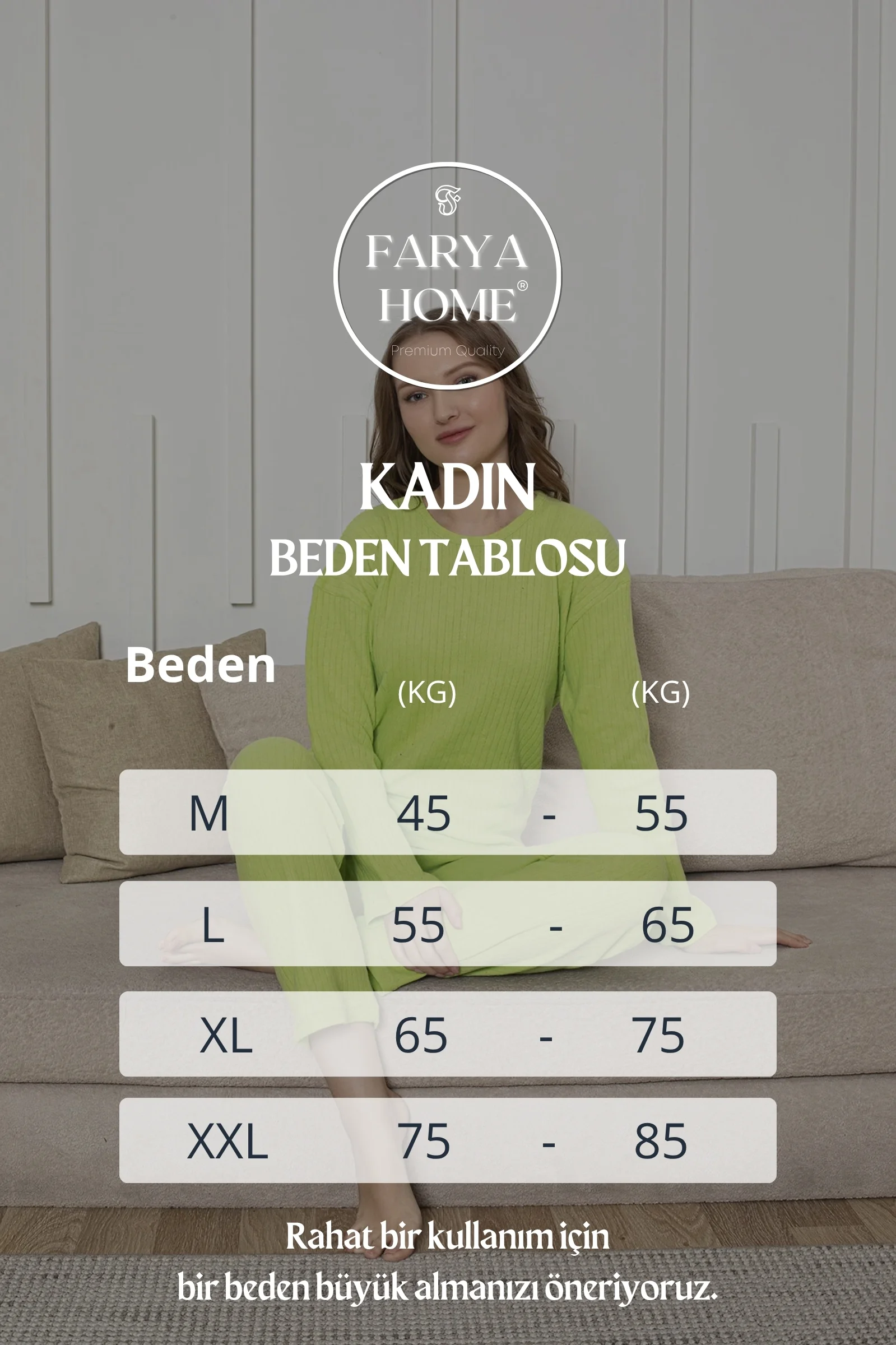 Pamuklu Kalın Kışlık İnterlok Şeritli Uzun Kollu Örme Pijama Takımı, Fıstık Yeşili, 2XL Fiyatı, Yorumları ve Özellikleri