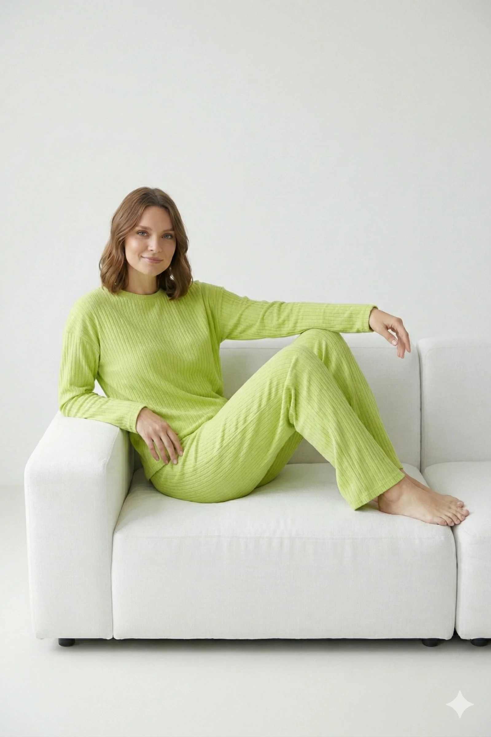 Pamuklu Kalın Kışlık İnterlok Şeritli Uzun Kollu Örme Pijama Takımı, Fıstık Yeşili, S Pamuklu Kalın Kışlık İnterlok Şeritli Uzun Kollu Örme Pijama Takımı, Fıstık Yeşili, S Fiyatı, Yorumları ve Özellikleri