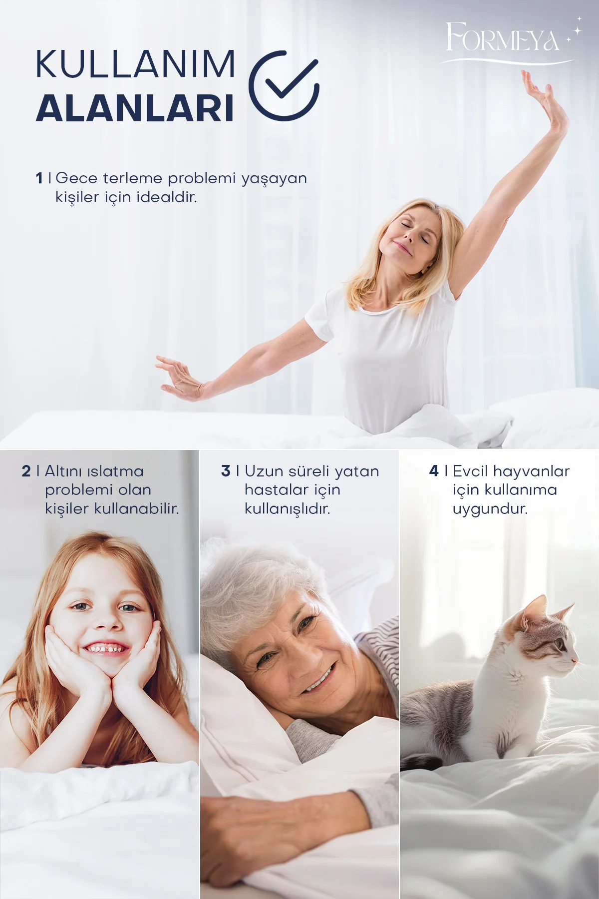 Pamuklu Kapitone Lastikli Sıvı Geçirmez Yatak Koruyucu Alez (10 EBAT)