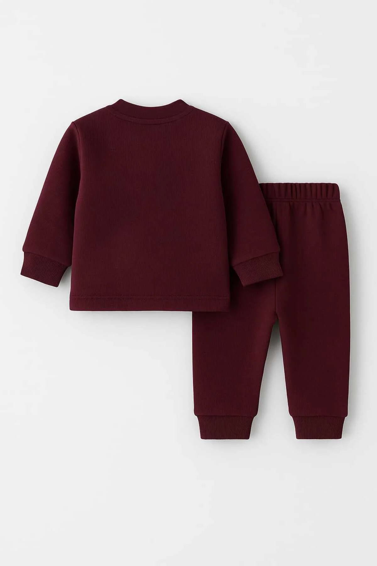 Pamuklu Likralı Önden Çıtlı 4 Mevsim Bebek Takımı (6-24 Ay)