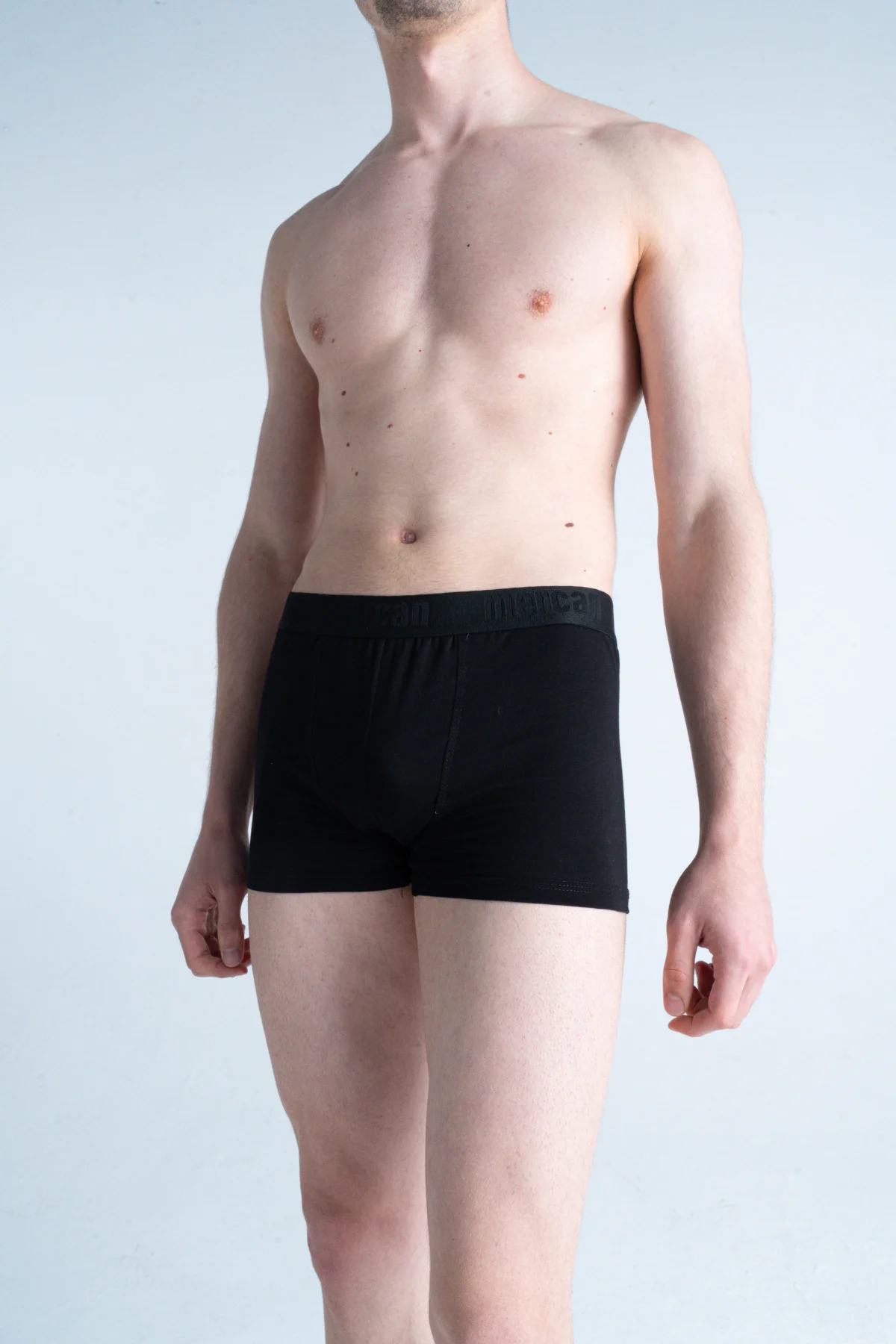 Pamuklu Likralı Siyah 6'lı Erkek Boxer