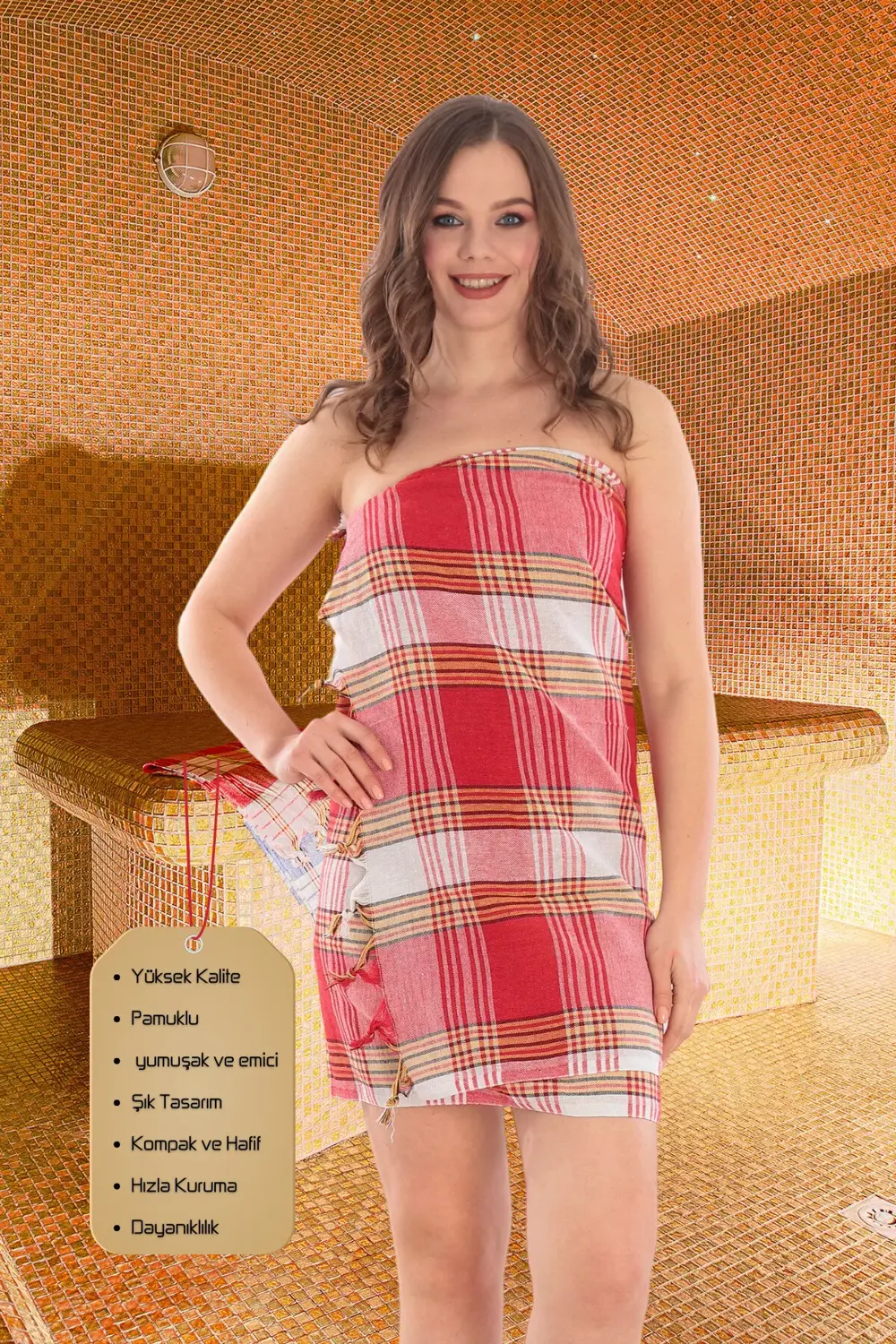 Pamuklu Unisex Klasik Hamam Peştamali  Geleneksel Zarafet ve Mode