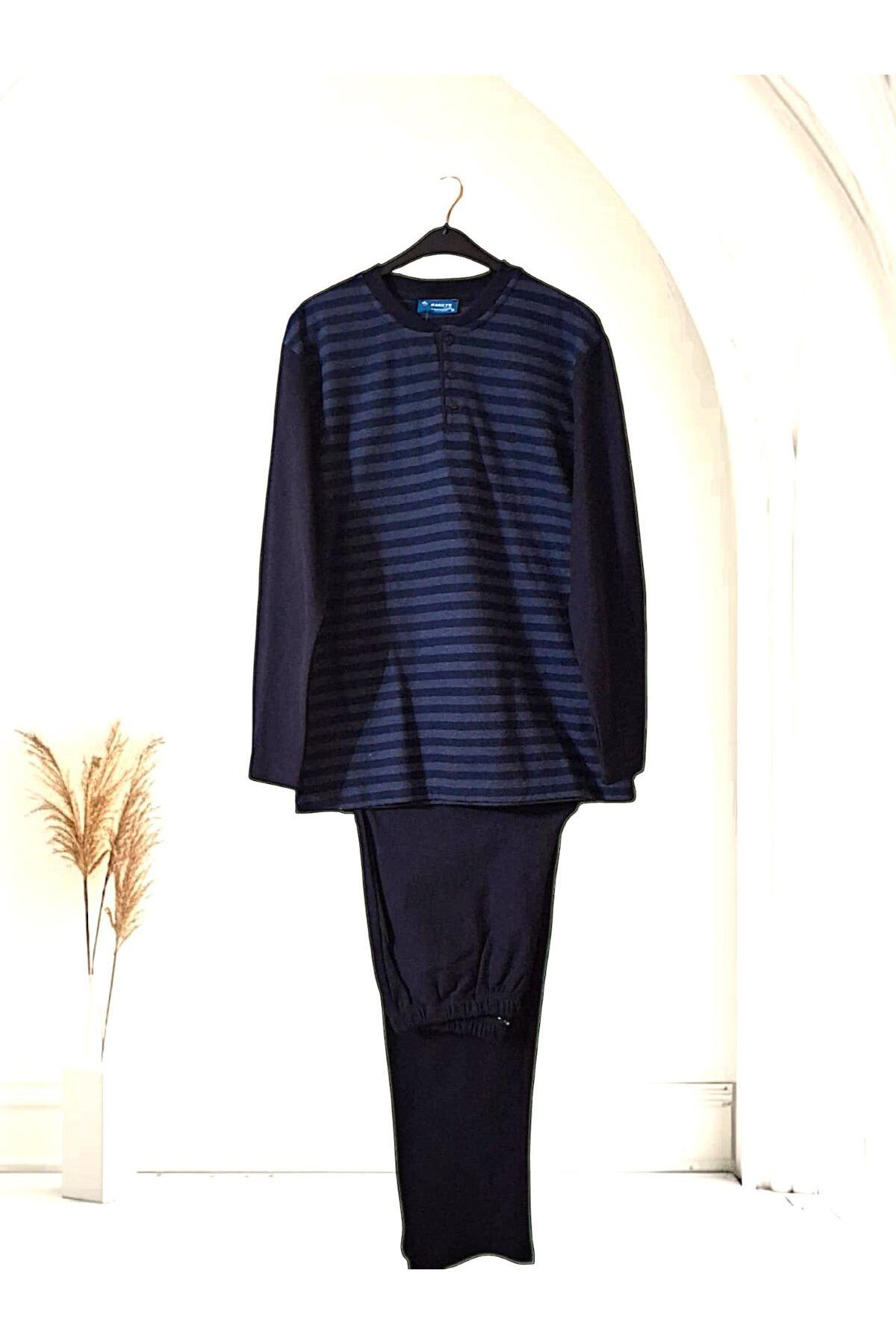 Pamuklu Uzun Kol Erkek Pijama Takımı