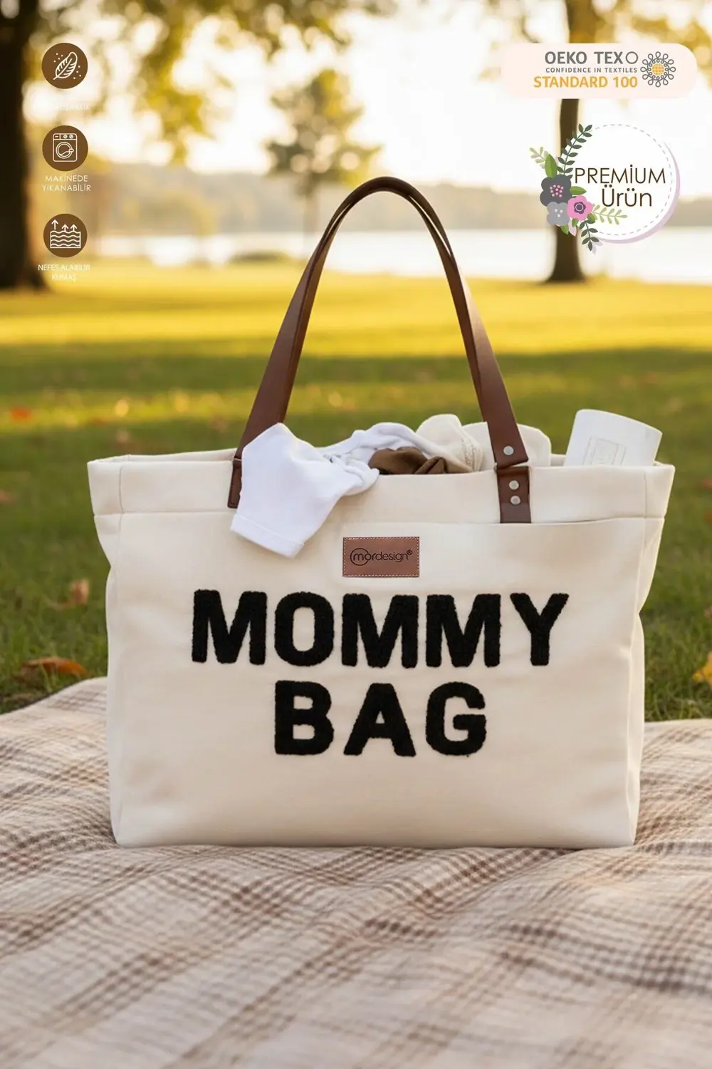 Panama Bag,Anne Bebek Bakım Çantası,Mommy Bag,Cüzdan Hediyeli, XL