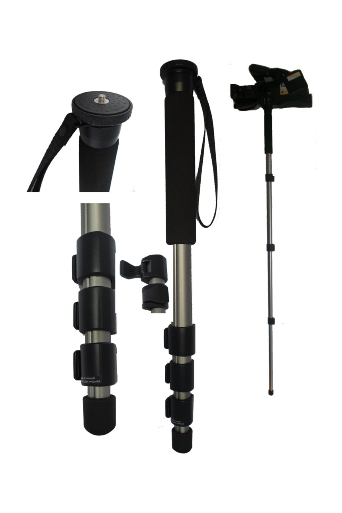 Panasonic Mdh1 Için Ideal Slik Pro Pod 600 Monopod