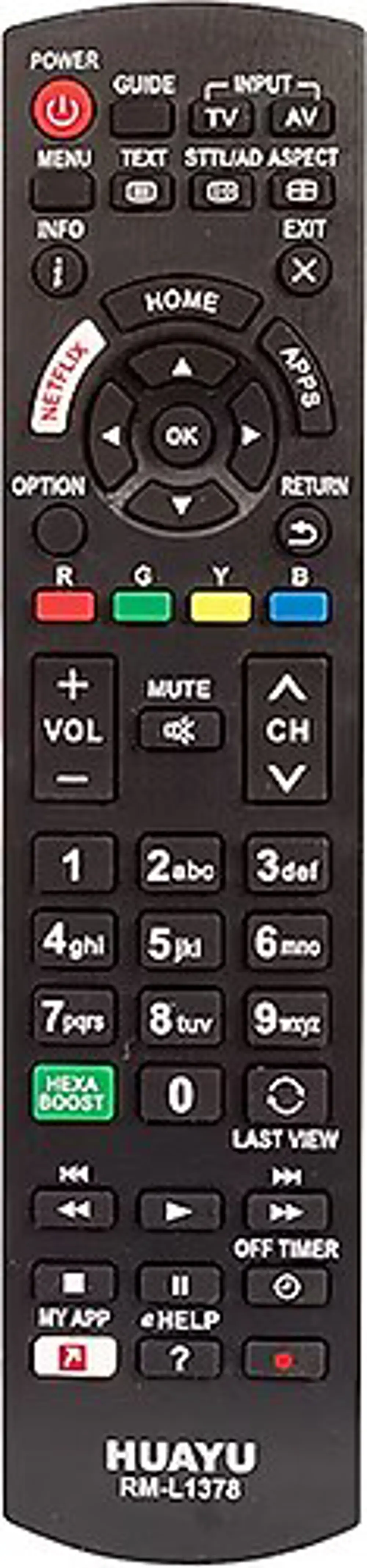 PANASONIC RM-1378EU NETFLIX TUŞLU LCD-LED TV KUMANDA BLİSTERLİ