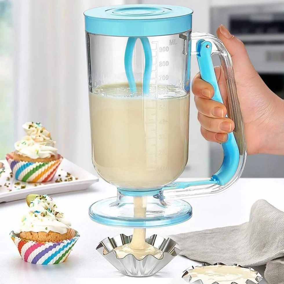 Pancake Machine Mikser Krep Makinesi Hamur Dağıtıcı Mekanizmalı