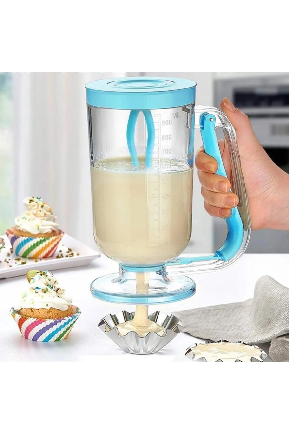 Pancake Machine Mikser Krep Makinesi Hamur Dağıtıcı Mekanizmalı - Görsel 3