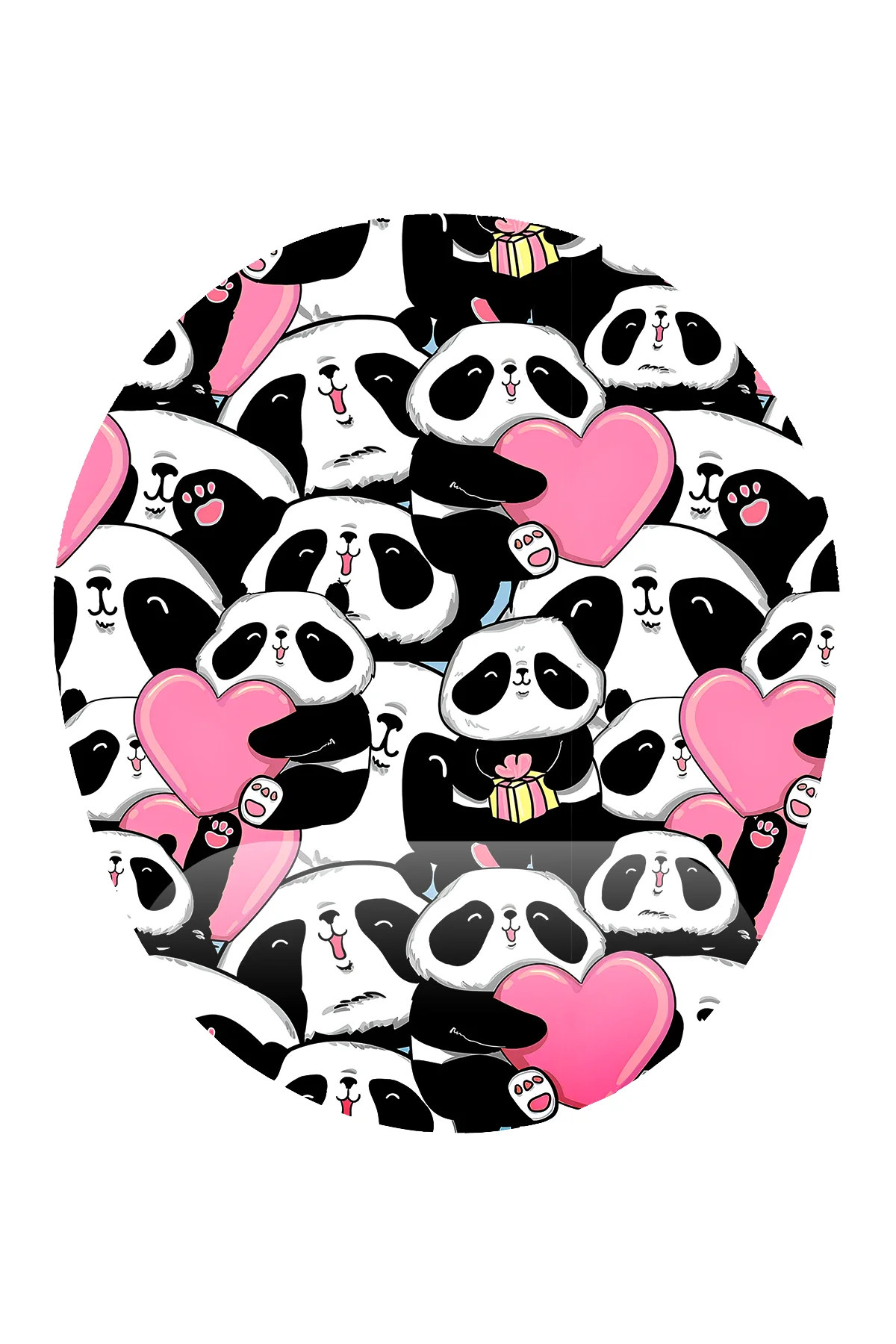 Panda Desenli Bilek Destekli Mouse Pad Ergonomik Kaymaz Taban Mou