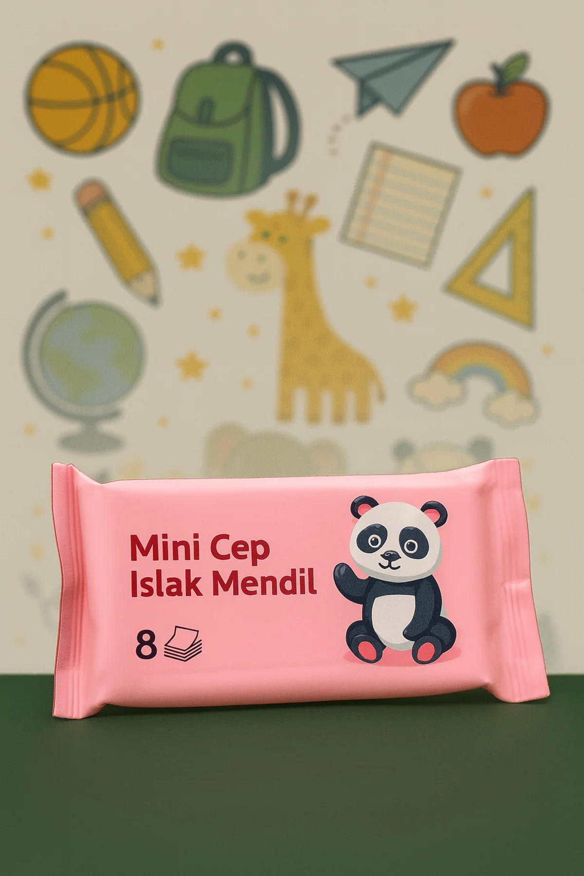 Panda Desenli Mini Islak Mendil 1 Adet • 8’li Cep Boy • Çocuklar İçin 🐼✨ Panda Desenli Mini Islak Mendil 1 Adet • 8’li Cep Boy • Çocuklar İçin 🐼✨