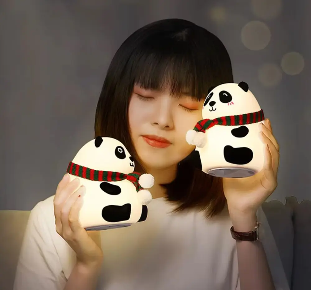 Panda Gece Lambası Çocuklar için Gece Işıkları Dokunmatik Sensörl Panda Gece Lambası Çocuklar için Gece Işıkları Dokunmatik Sensörl