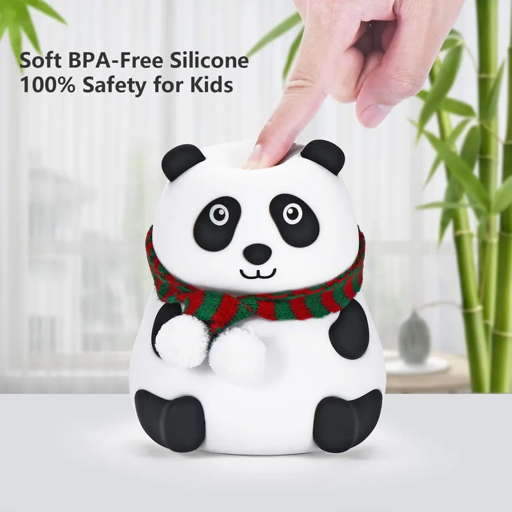 Panda Gece Lambası Çocuklar için Gece Işıkları Dokunmatik Sensörl Panda Gece Lambası Çocuklar için Gece Işıkları Dokunmatik Sensörl