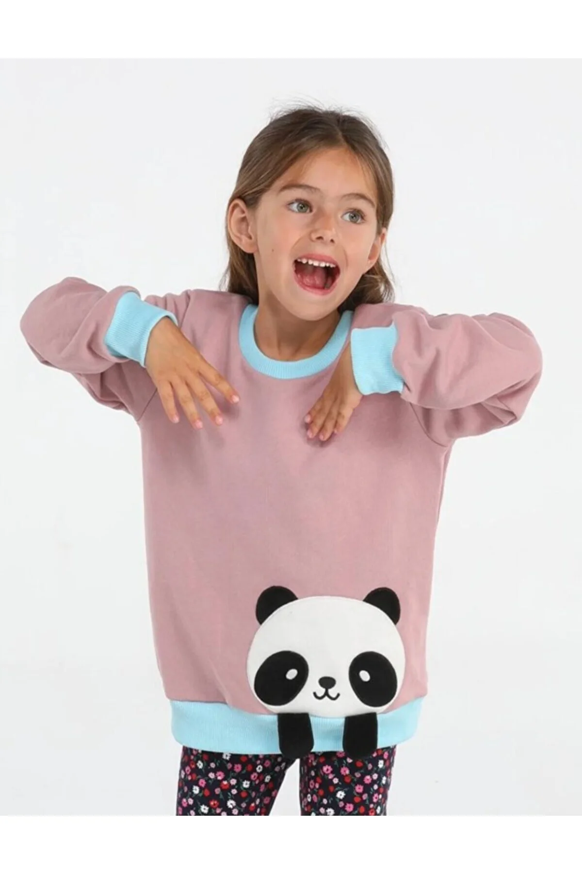 Panda Gülkurusu Kız Çocuk Sweatshirt Beden: 3 Yaş Panda Gülkurusu Kız Çocuk Sweatshirt Beden: 3 Yaş - Görsel 6