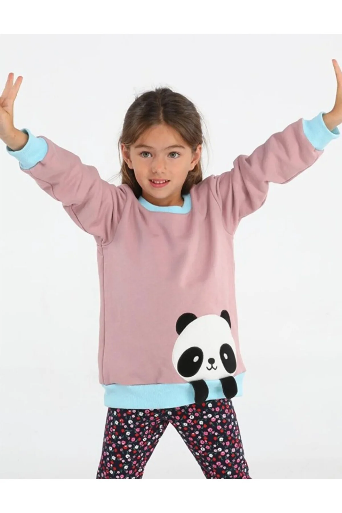 Panda Gülkurusu Kız Çocuk Sweatshirt Beden: 3 Yaş Panda Gülkurusu Kız Çocuk Sweatshirt Beden: 3 Yaş - Görsel 5