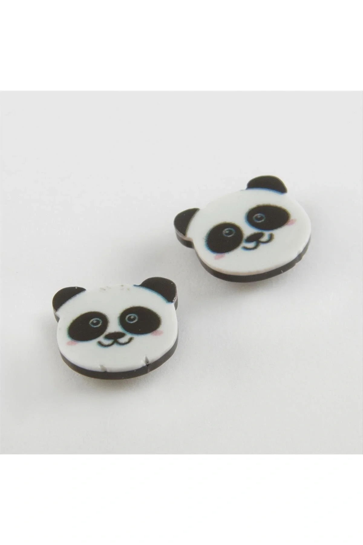 Panda Mıknatıslı Plastik Çocuk Küpesi