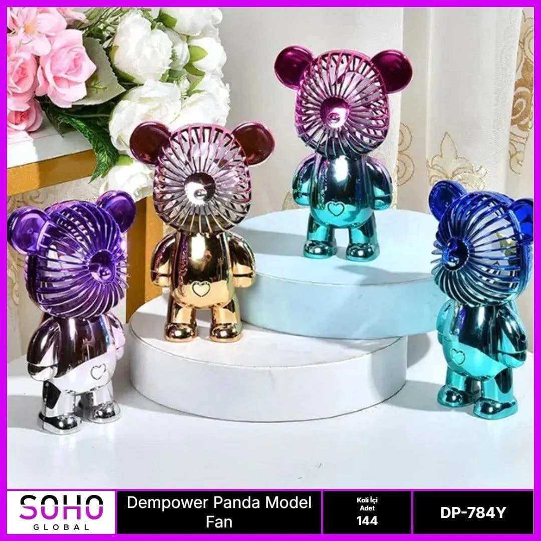 Panda Model Mini Fan 3 Kademeli - Taşınabilir Masaüstü Fan Fiyatı, Yorumları ve Özellikleri