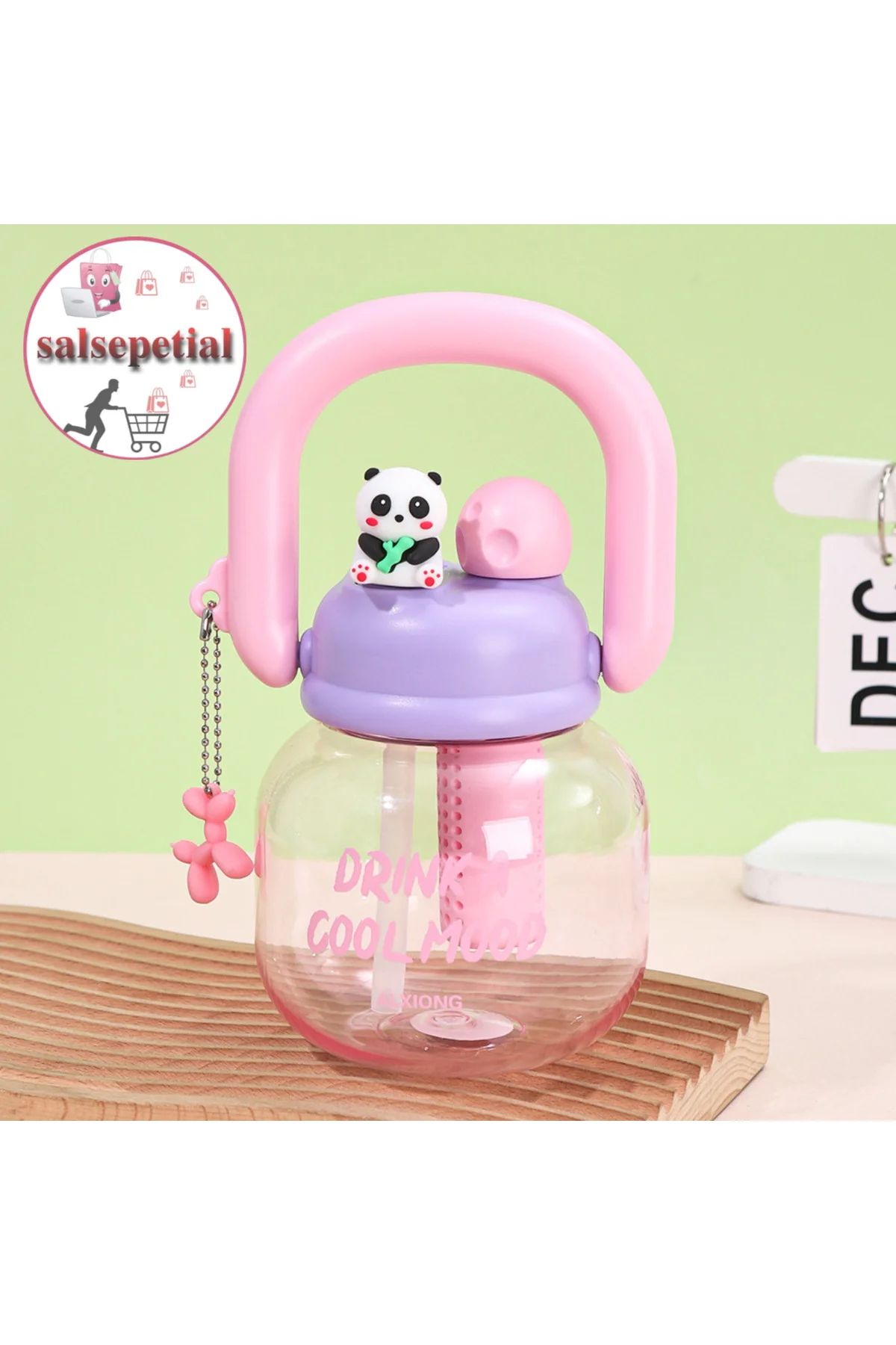 Panda Su Matarası Kawaii Suluk Panda Figürlü Su Şişesi Panda Matara Pipetli Matara Aroma Filtresi Detox Filtreli Charmlı Sevimli Panda Suluk 800ml Fiyatı, Yorumları ve Özellikleri