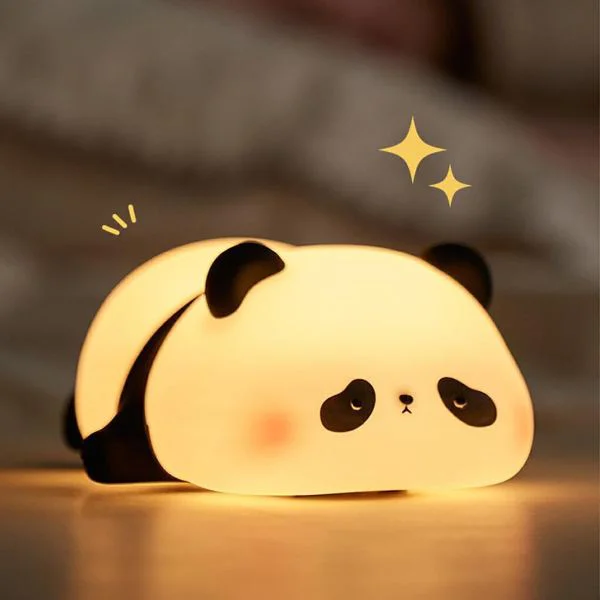 Panda Tasarımlı Dokunmatik Renk Değiştiren Gece Lambası