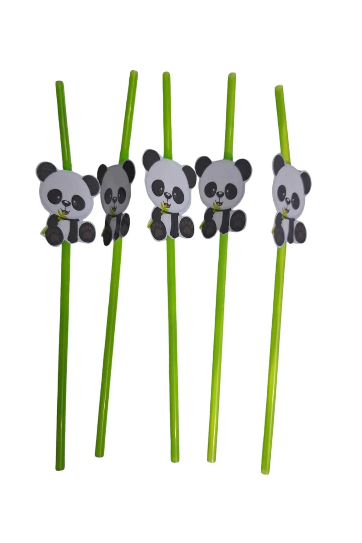 PANDA TEMALI DOĞUM GÜNÜ PİPETİ 10 ADET