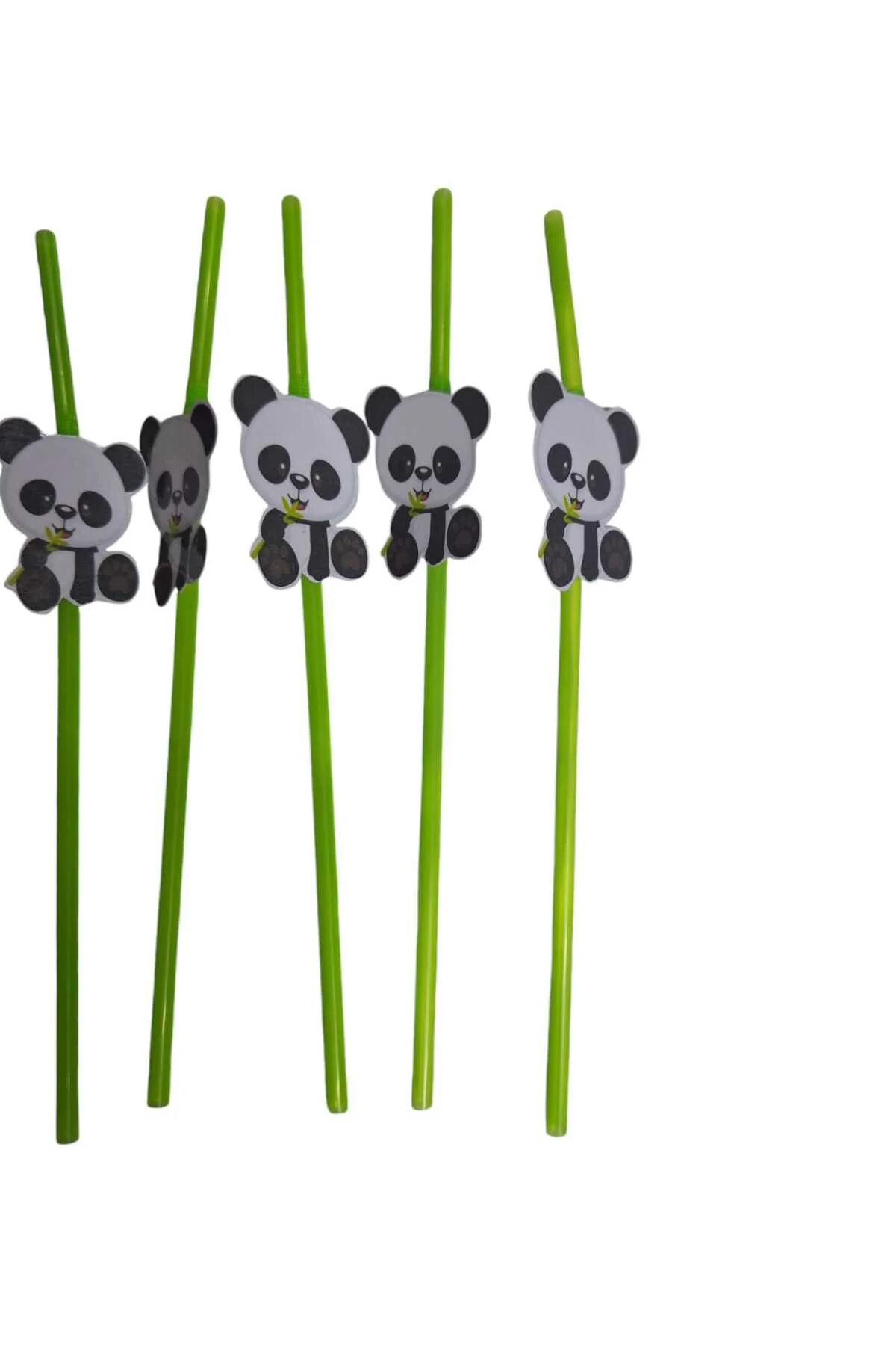 PANDA TEMALI DOĞUM GÜNÜ PİPETİ 10 ADET