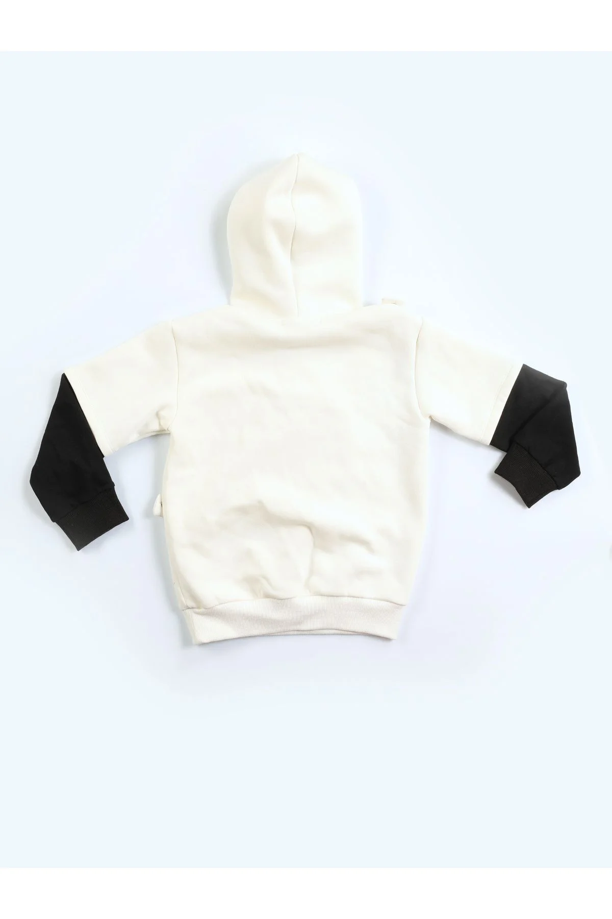 Panda Unisex Mobil Çantalı Krem Sweatshirt