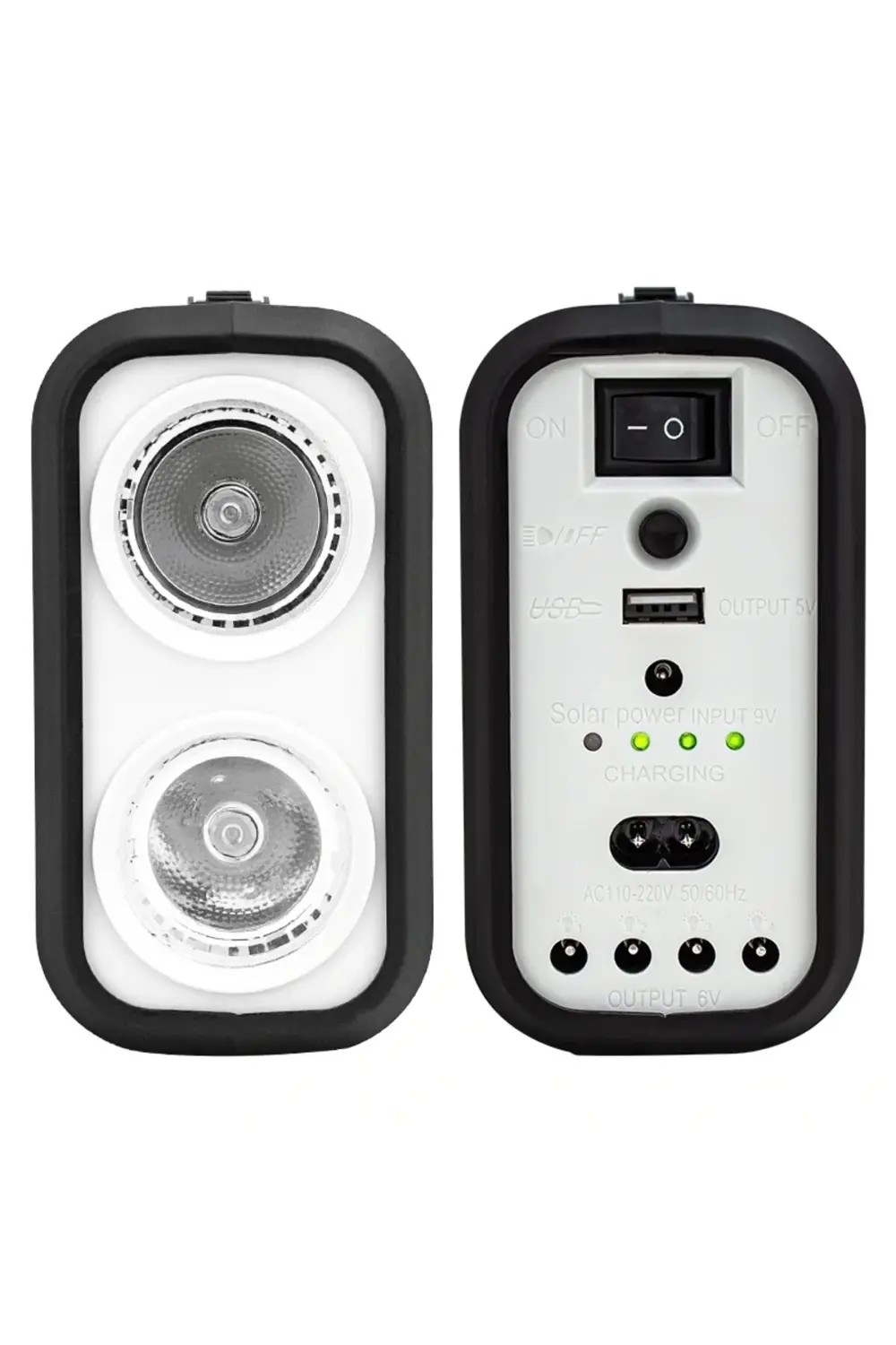 PANELLİ SOLAR LAMBA 3 AMPULLÜ SET AKÜLÜ SOLAR IŞILDAK FENER (5047